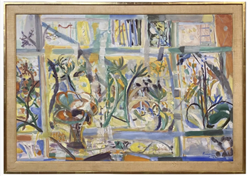 Still Life of Flowers in Gouache