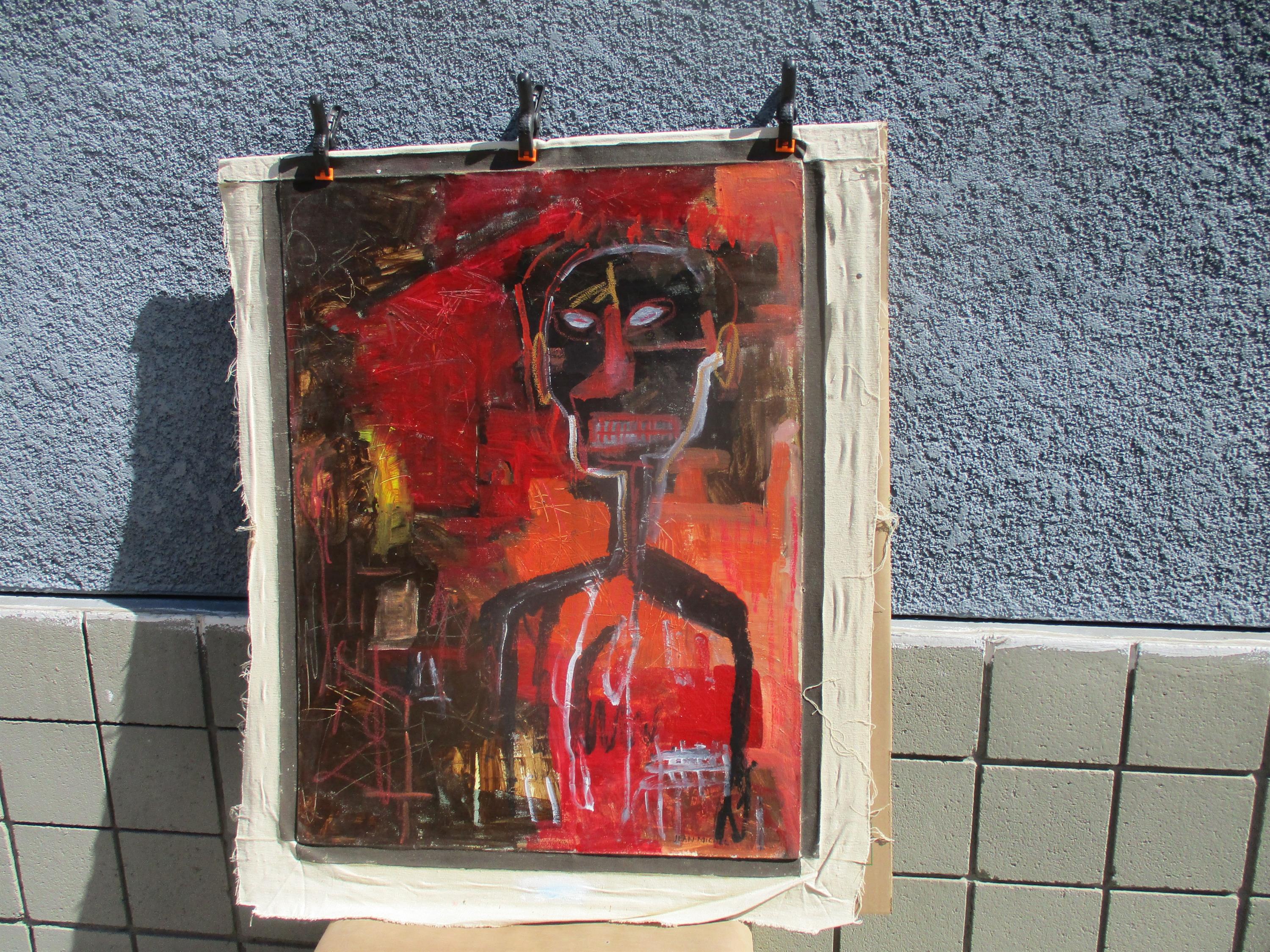 Black Head on Red - Image 1 of 2