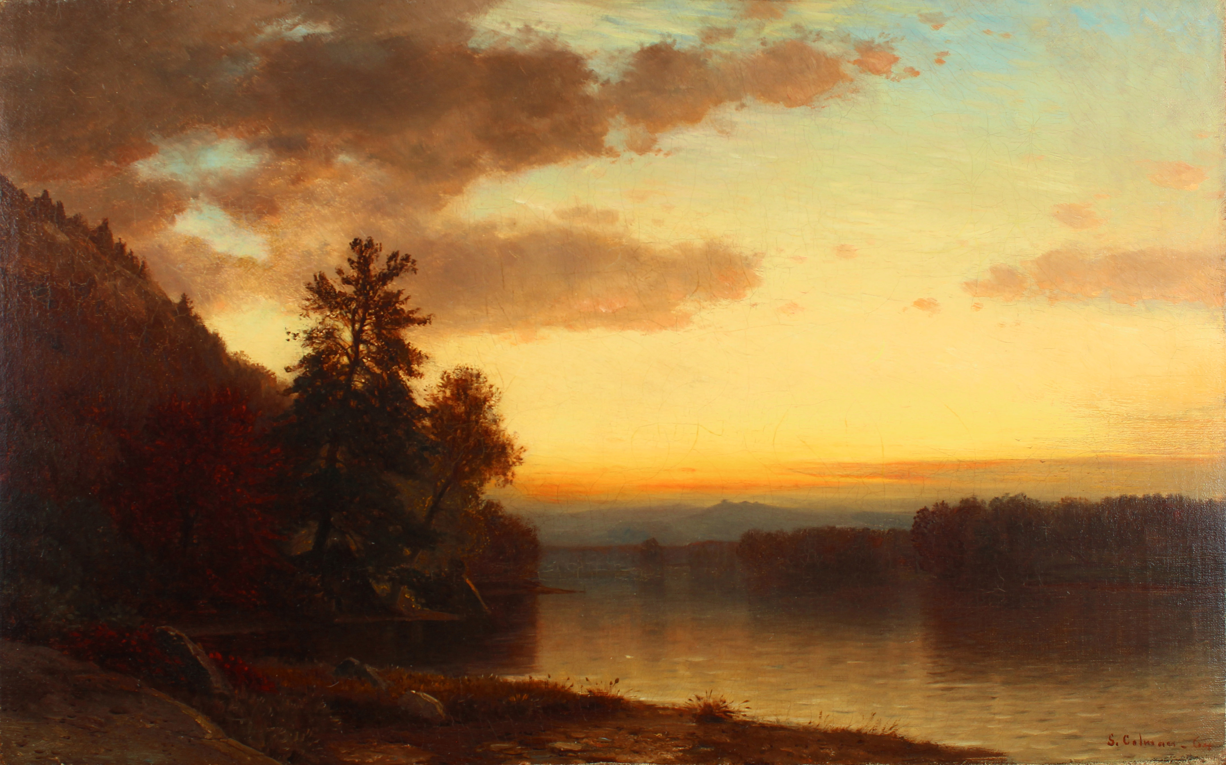 Samuel Colman, Evening Landscape, 1864