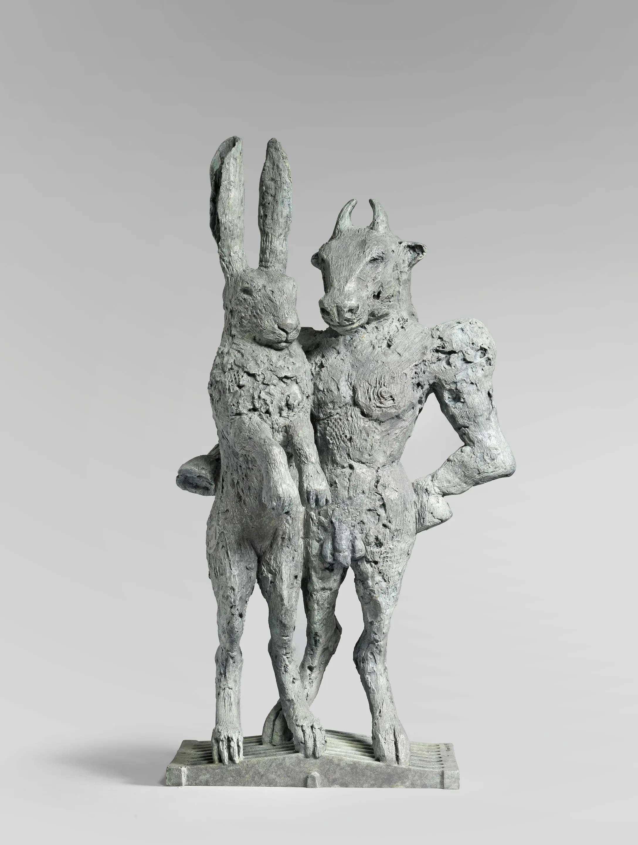 "MINOTAUR AND HARE ON GRATE", 1993