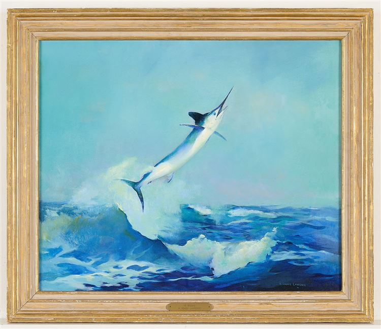 White Marlin Leaping