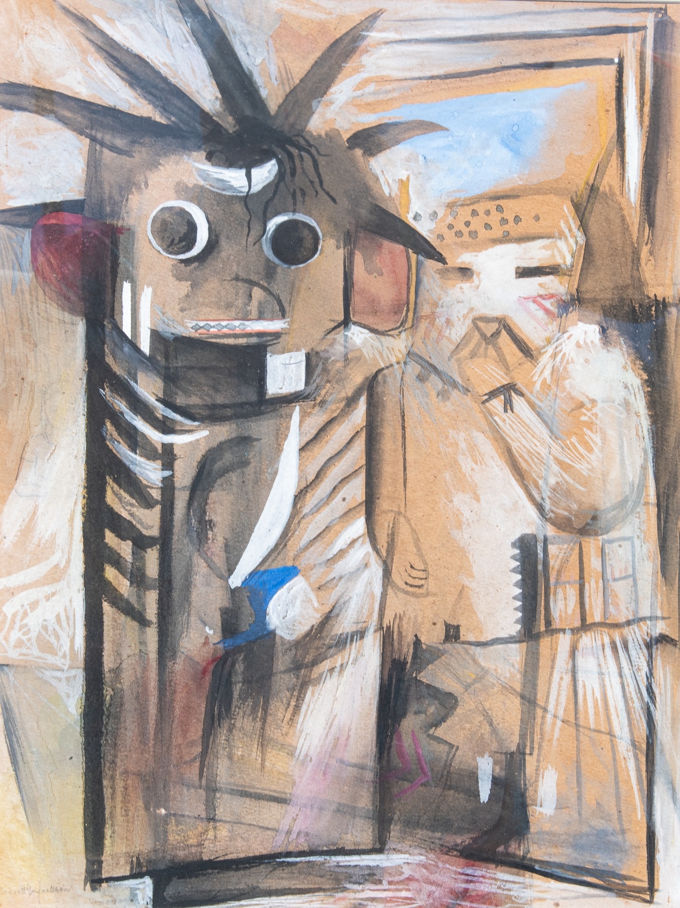 Two Shy Kachinas - Image 1 of 4
