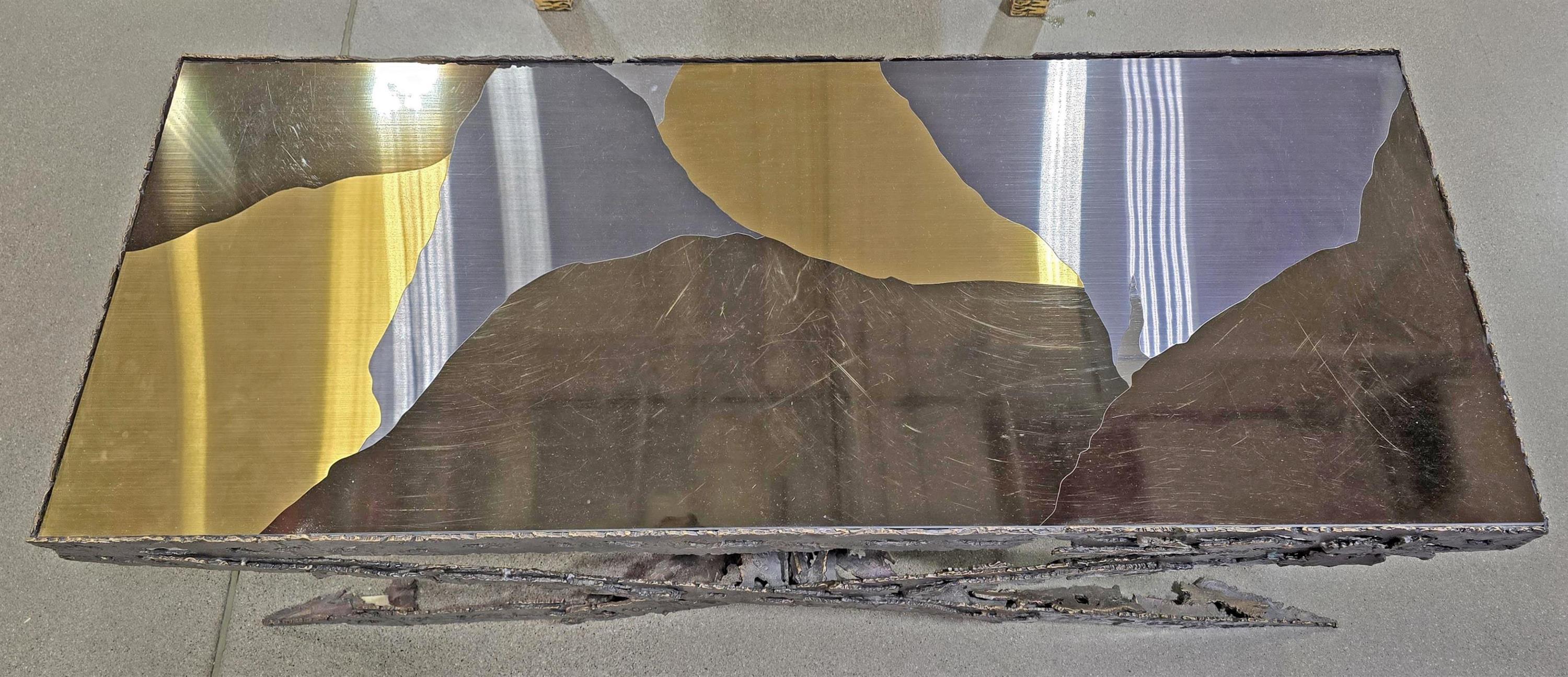 Maria Pergay Bronze X Coffee Table - Image 4 of 4