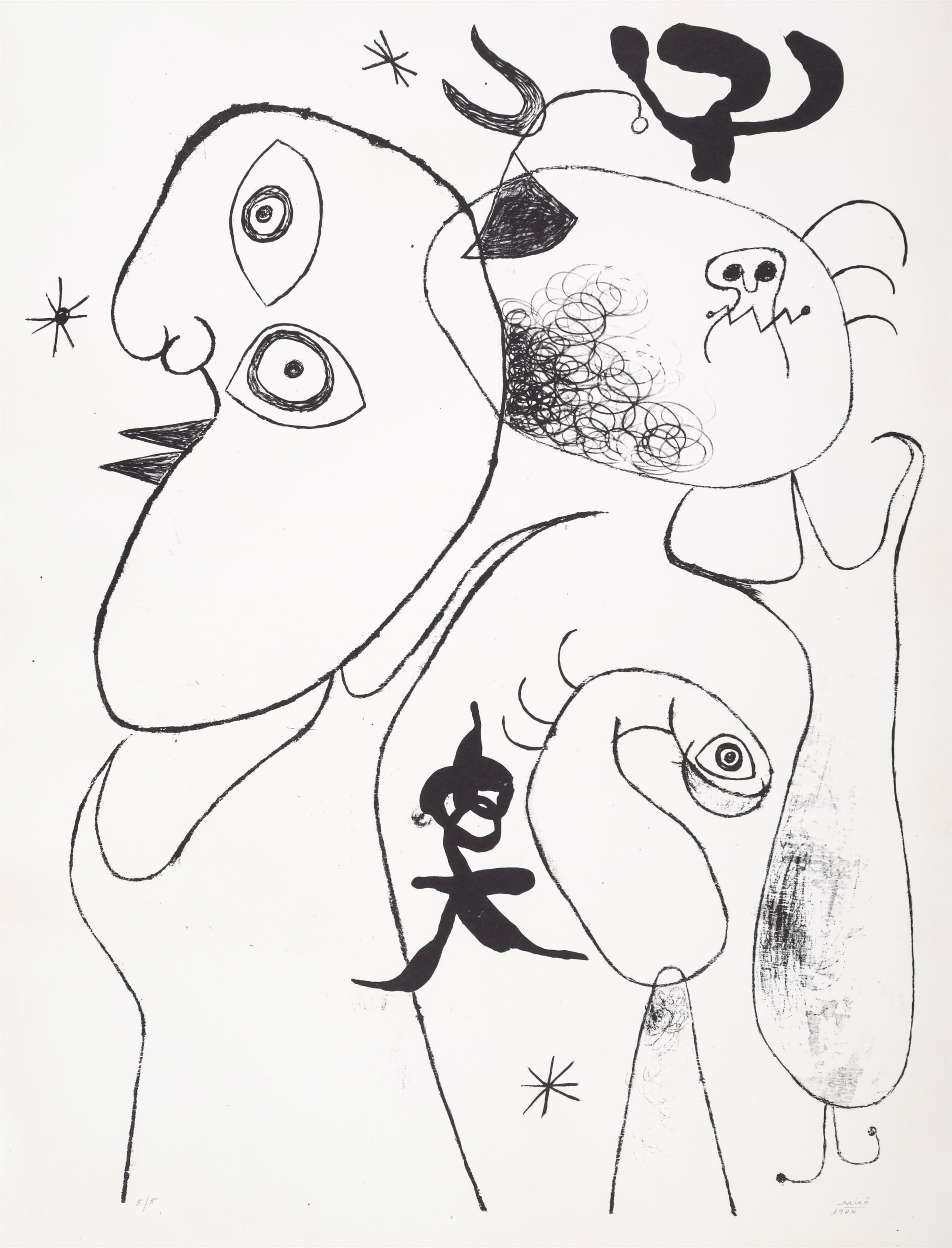Joan Miro BARCELONA PLATE XVIII Lithograph - Image 1 of 4