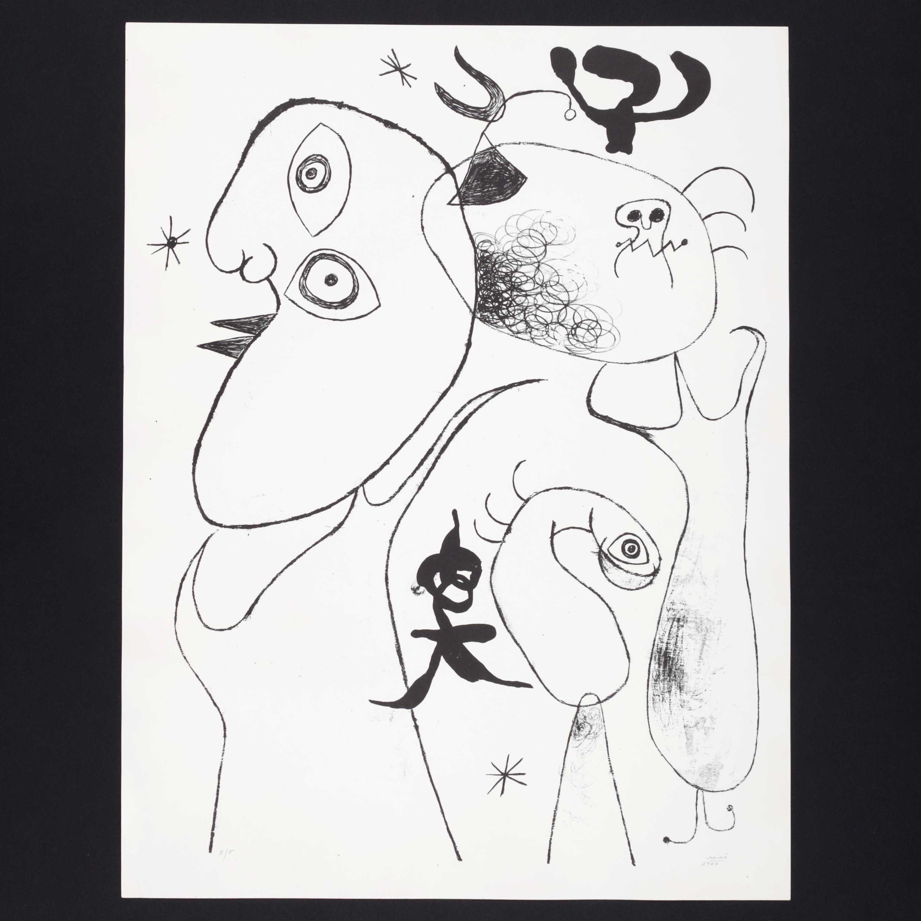 Joan Miro BARCELONA PLATE XVIII Lithograph - Image 2 of 4