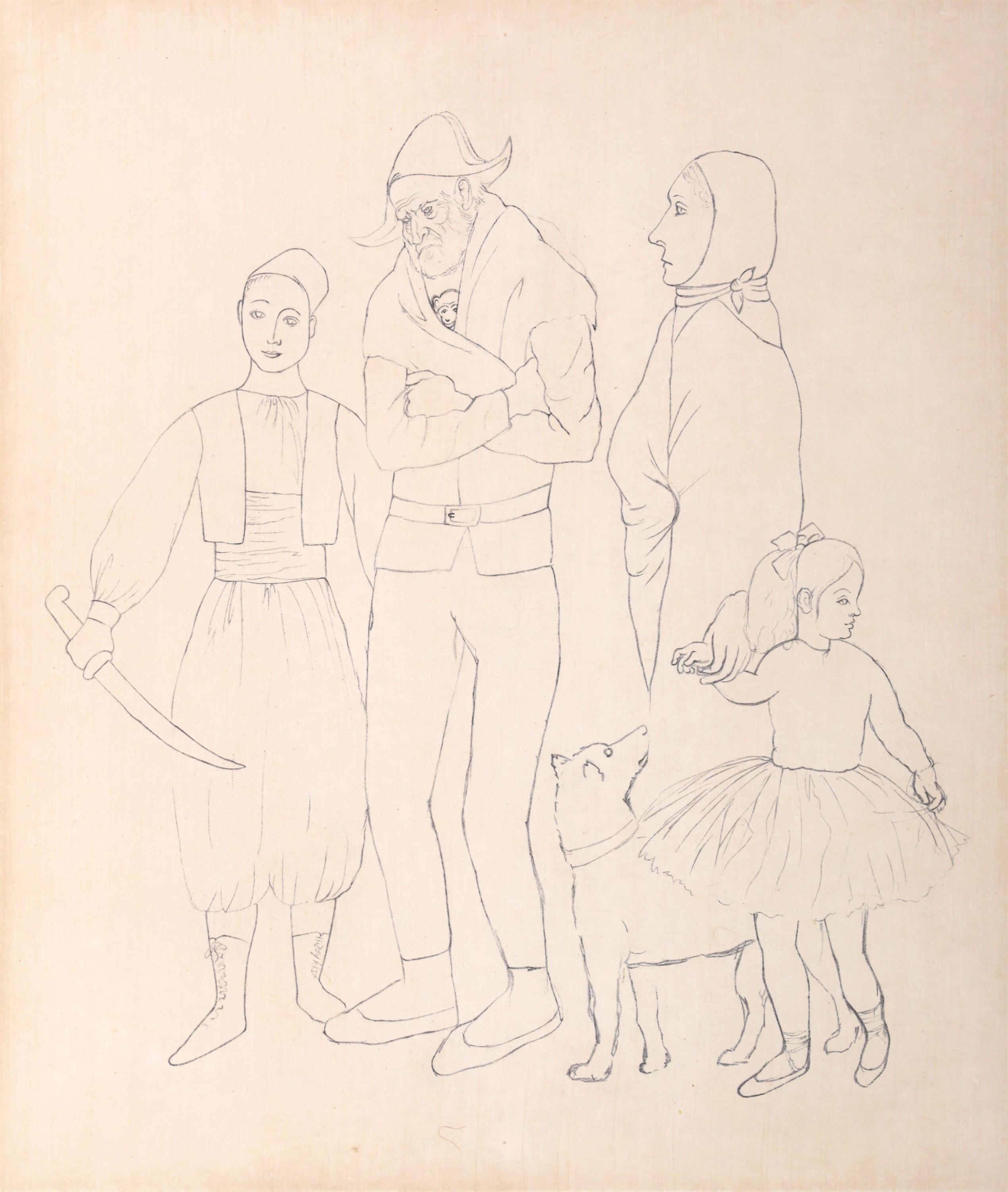 Pablo Picasso (After) FAMILLE DES SALTIMBANQUES Etching - Image 1 of 4