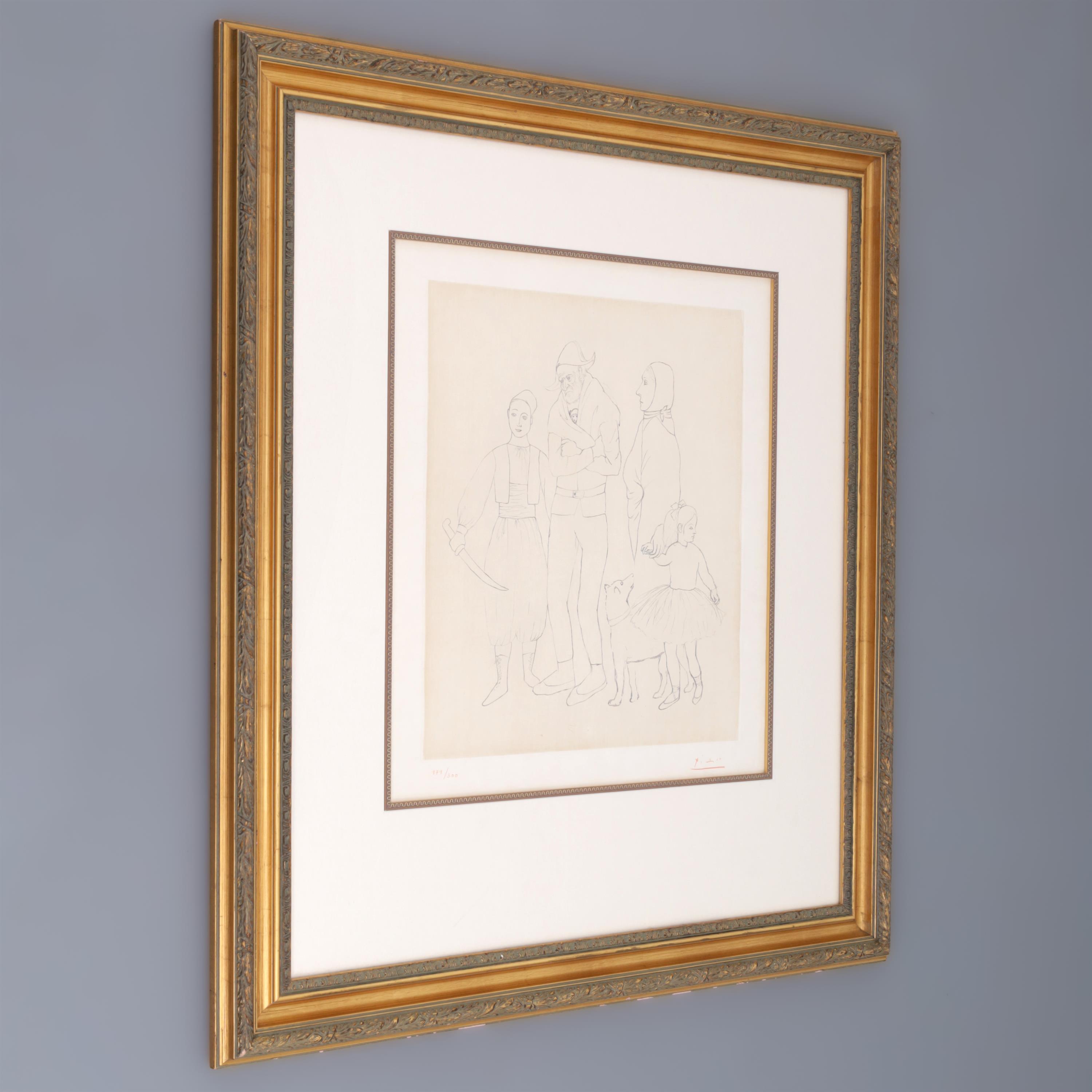 Pablo Picasso (After) FAMILLE DES SALTIMBANQUES Etching - Image 2 of 4