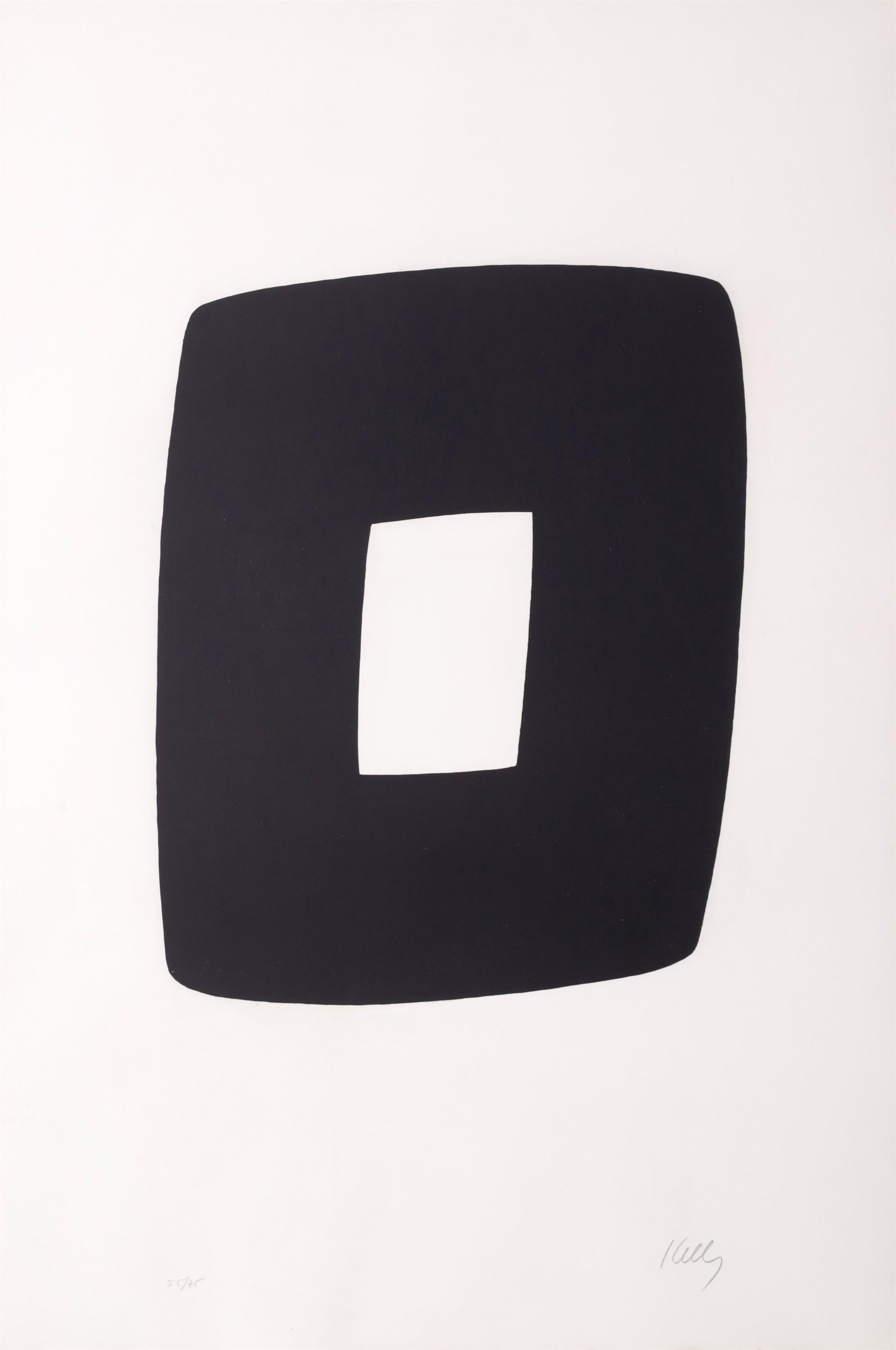 Ellsworth Kelly BLACK AND WHITE Lithograph - Image 1 of 4