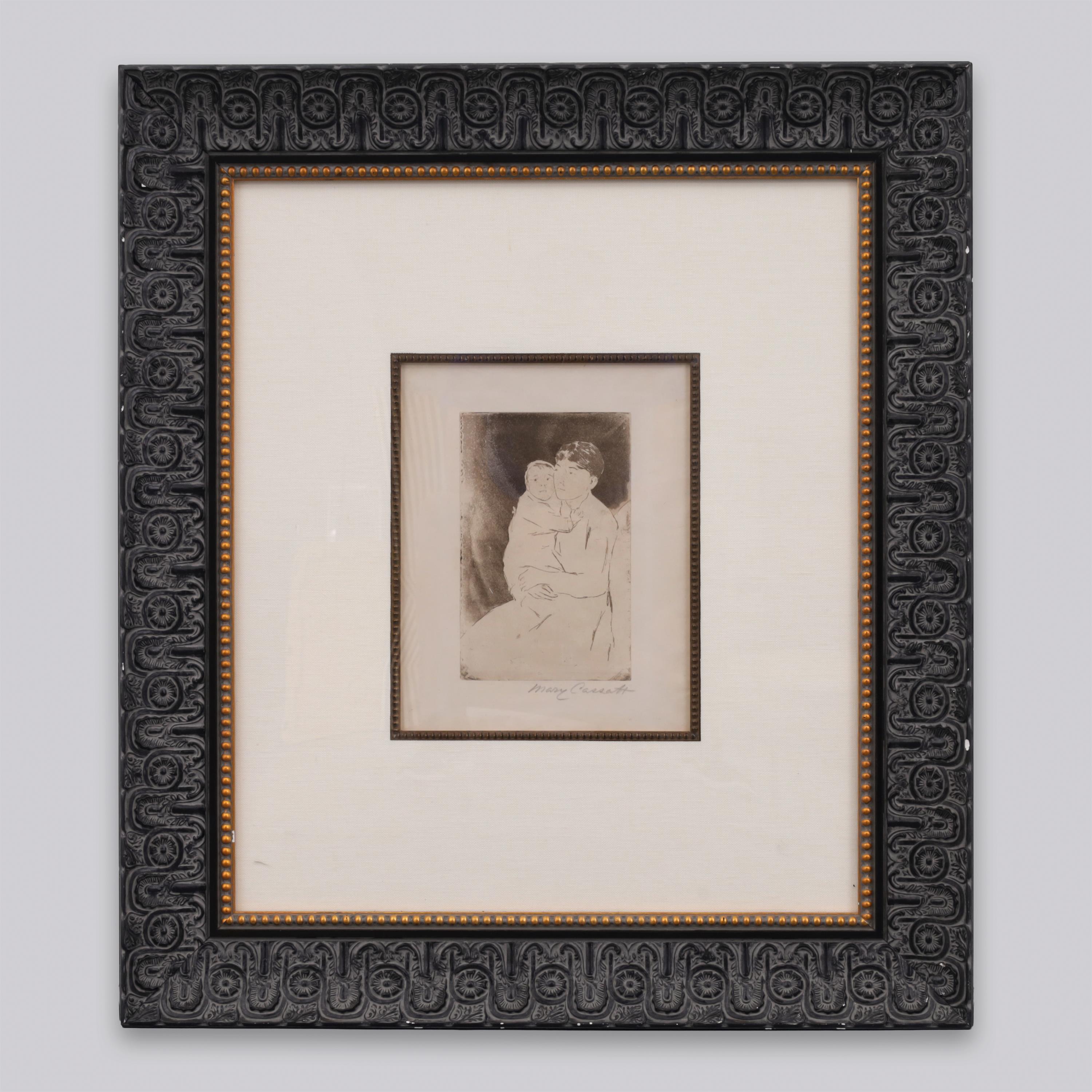 Mary Cassatt NURSE AND BABY BILL (No. 2) Soft-Ground Etching & Aquatint - Image 3 of 4