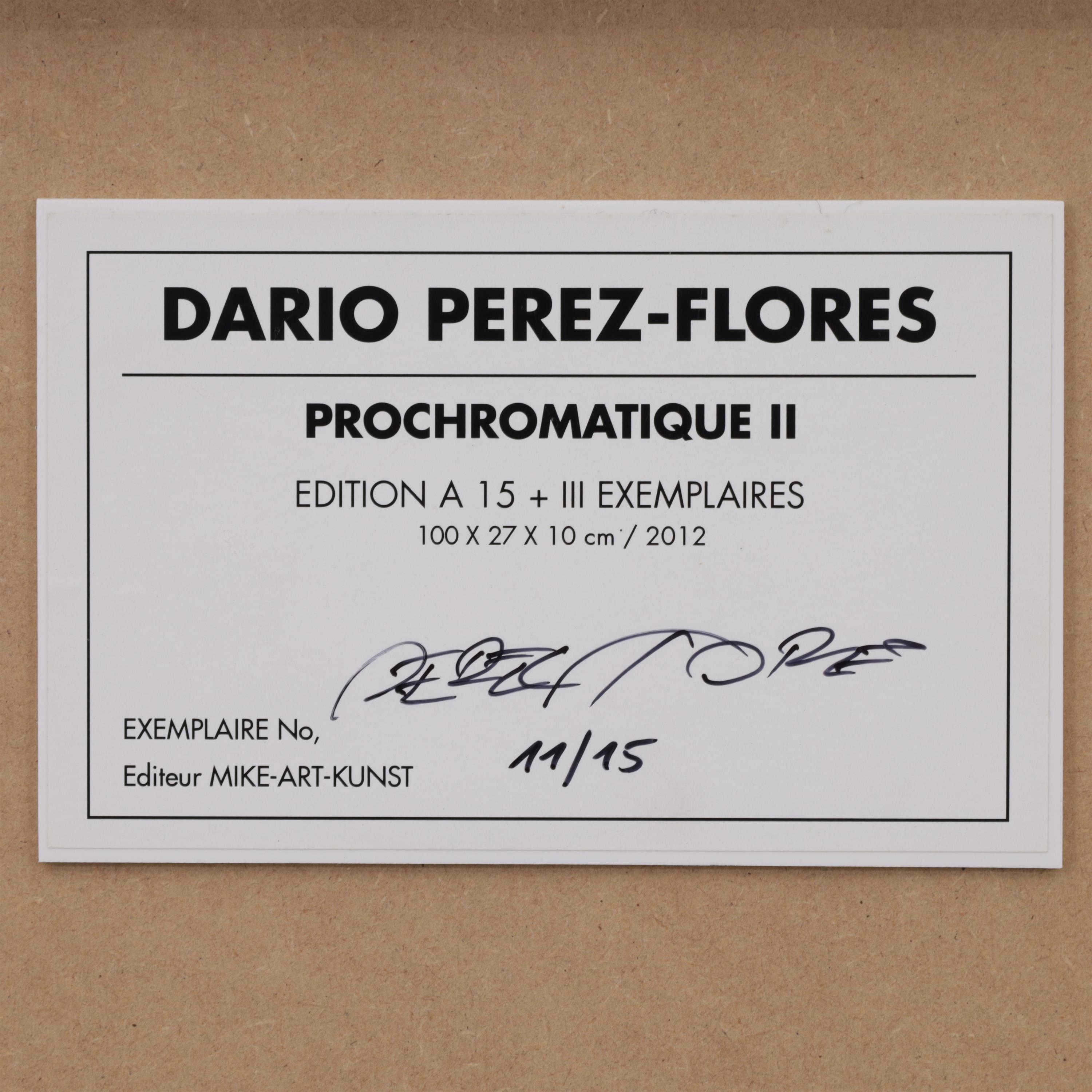 Dario Perez-Flores PROCHROMATIQUE II Painting, 39.5"H - Image 4 of 4