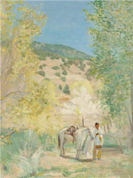Taos Indian with Pony - Image 1 of 2