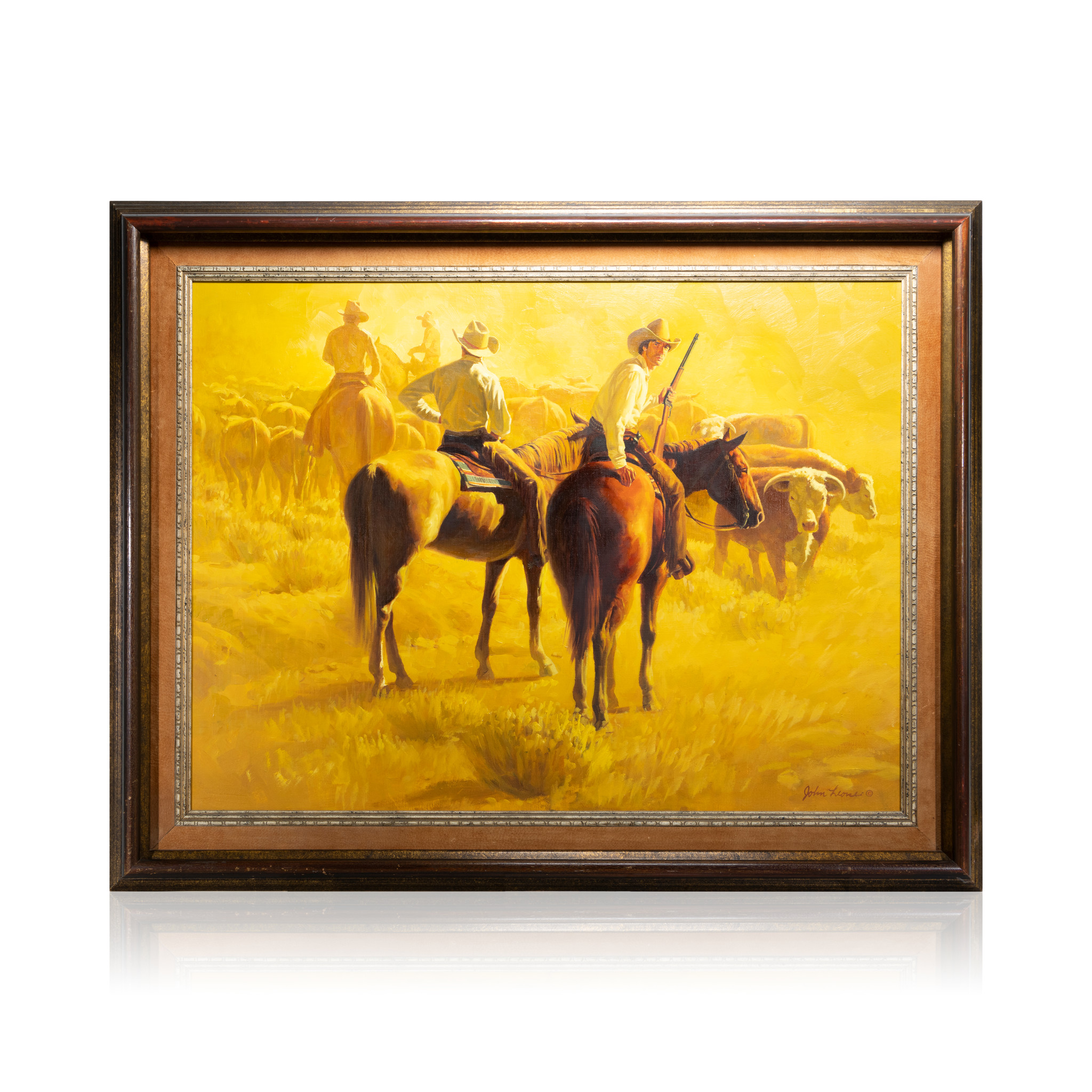 "Roundup Cattle" by John Leone - Image 2 of 4