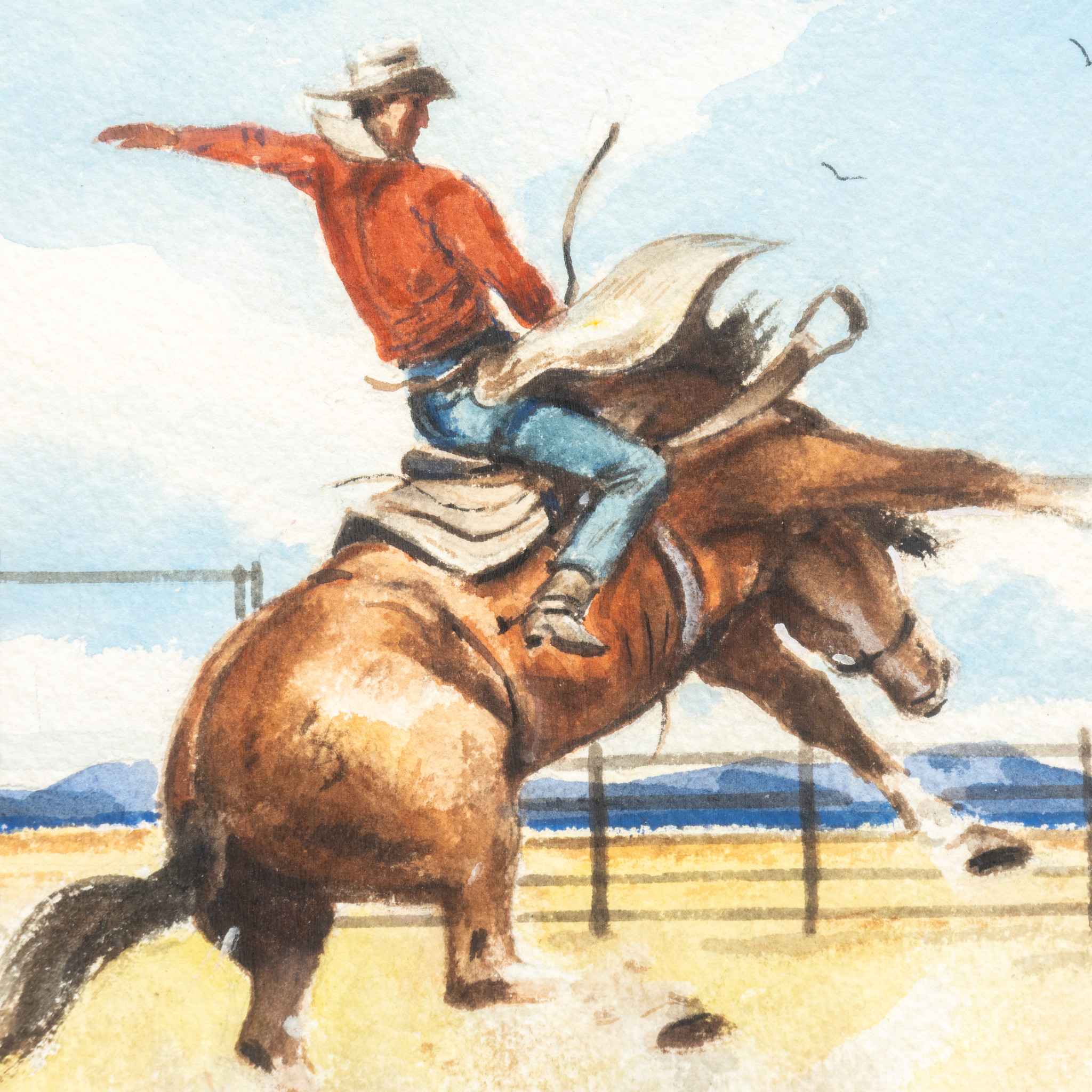 "Bucking Horse" by Stanley Long - Image 3 of 4