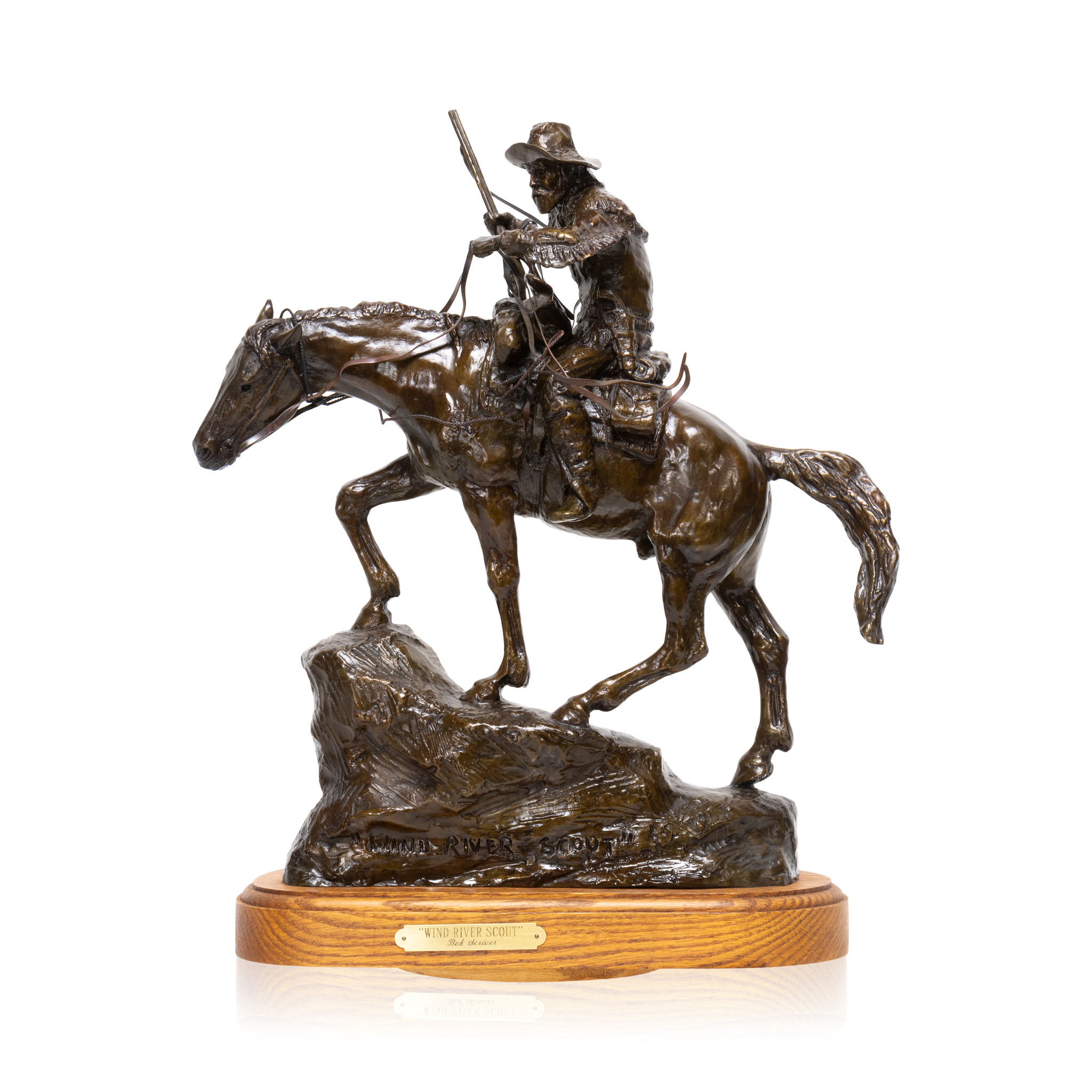 "Wind River Scout" Bronze by Robert Scriver - Image 1 of 4