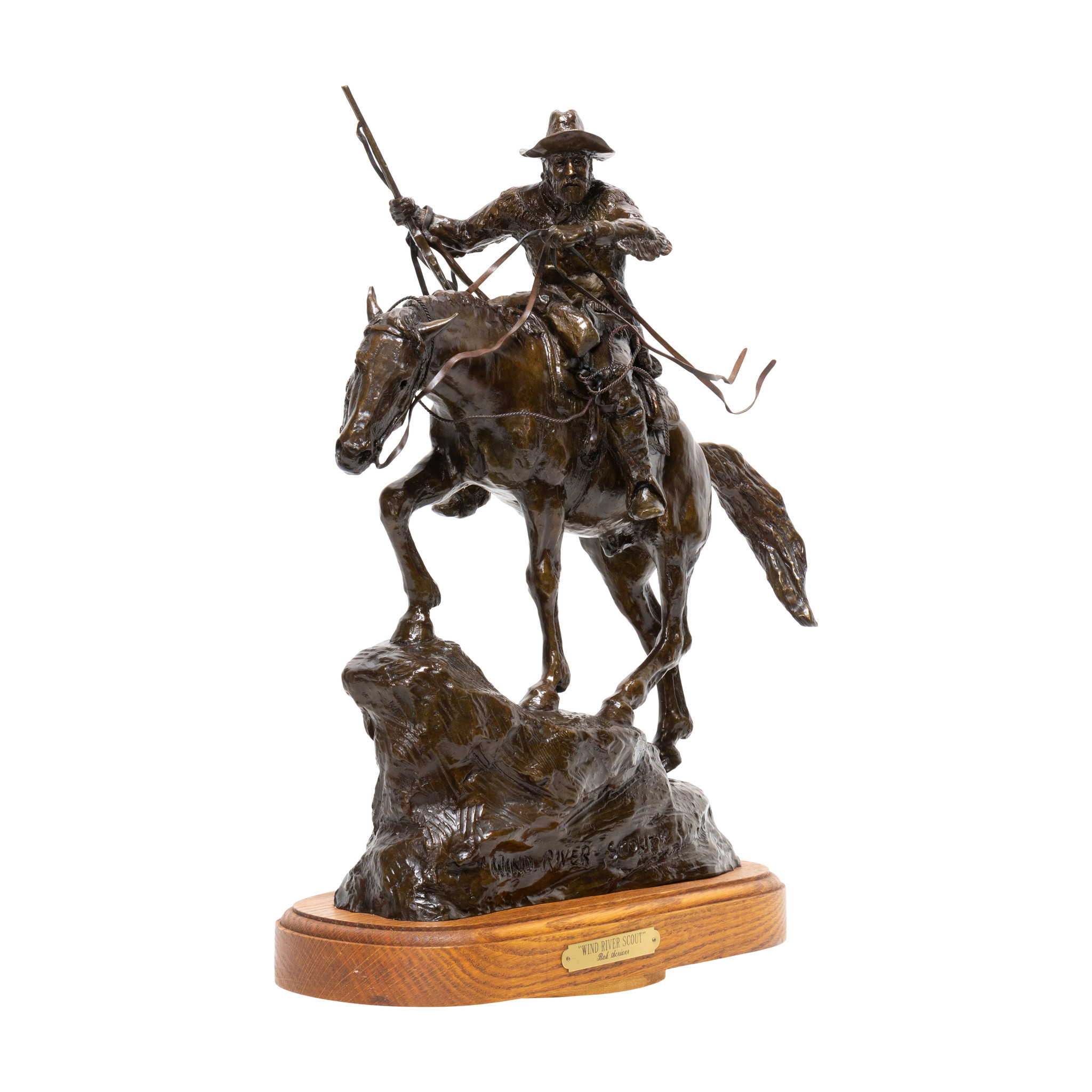 "Wind River Scout" Bronze by Robert Scriver - Image 2 of 4
