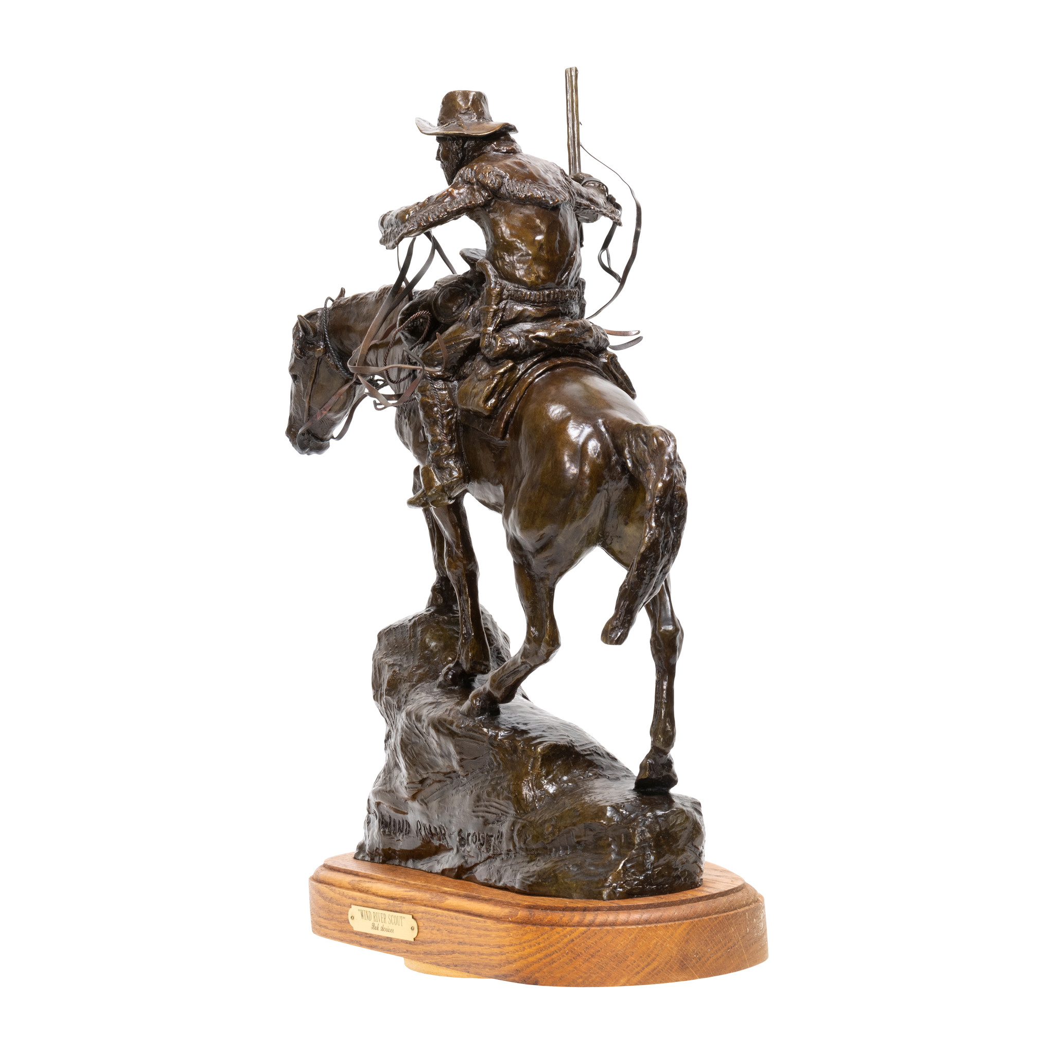 "Wind River Scout" Bronze by Robert Scriver - Image 3 of 4