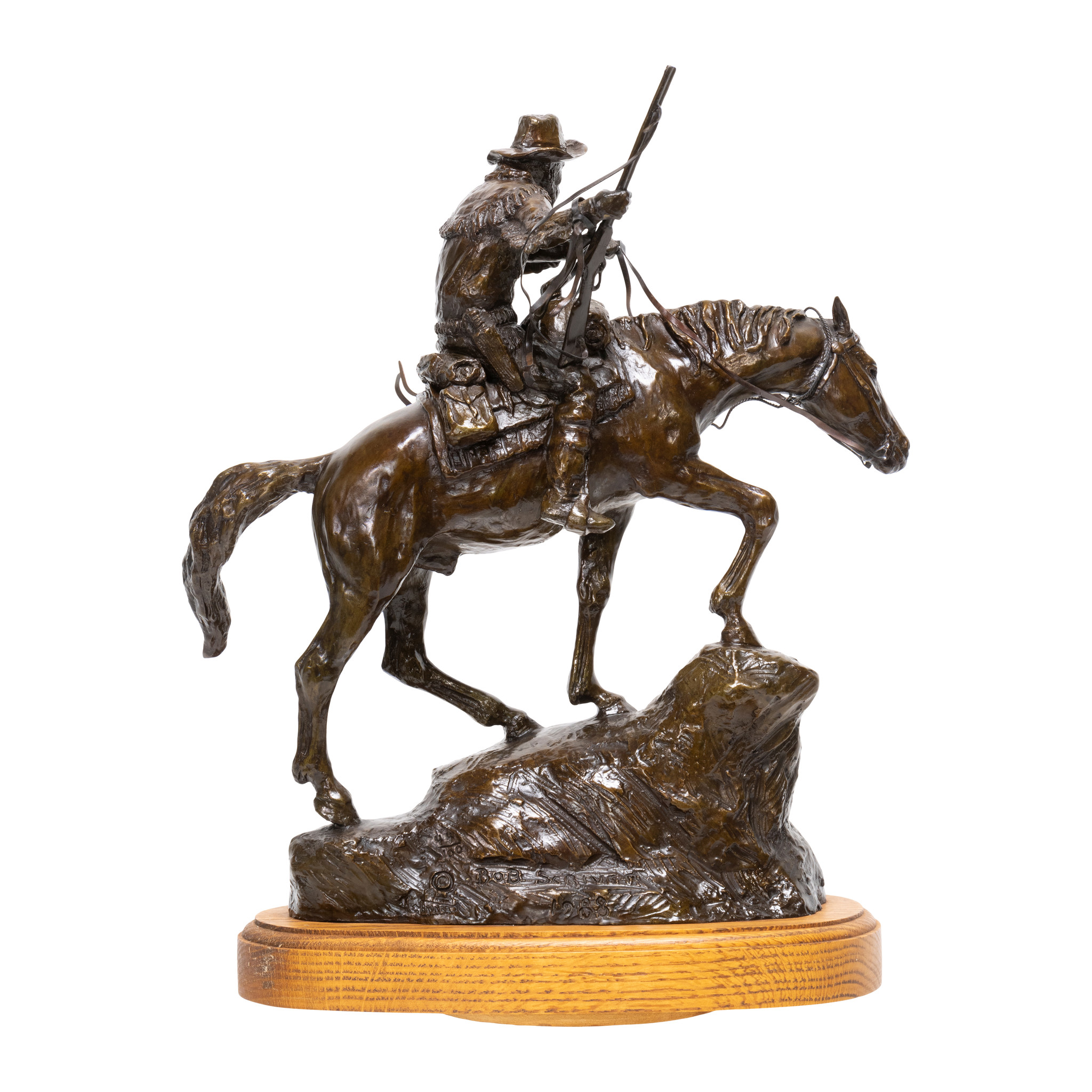 "Wind River Scout" Bronze by Robert Scriver - Image 4 of 4