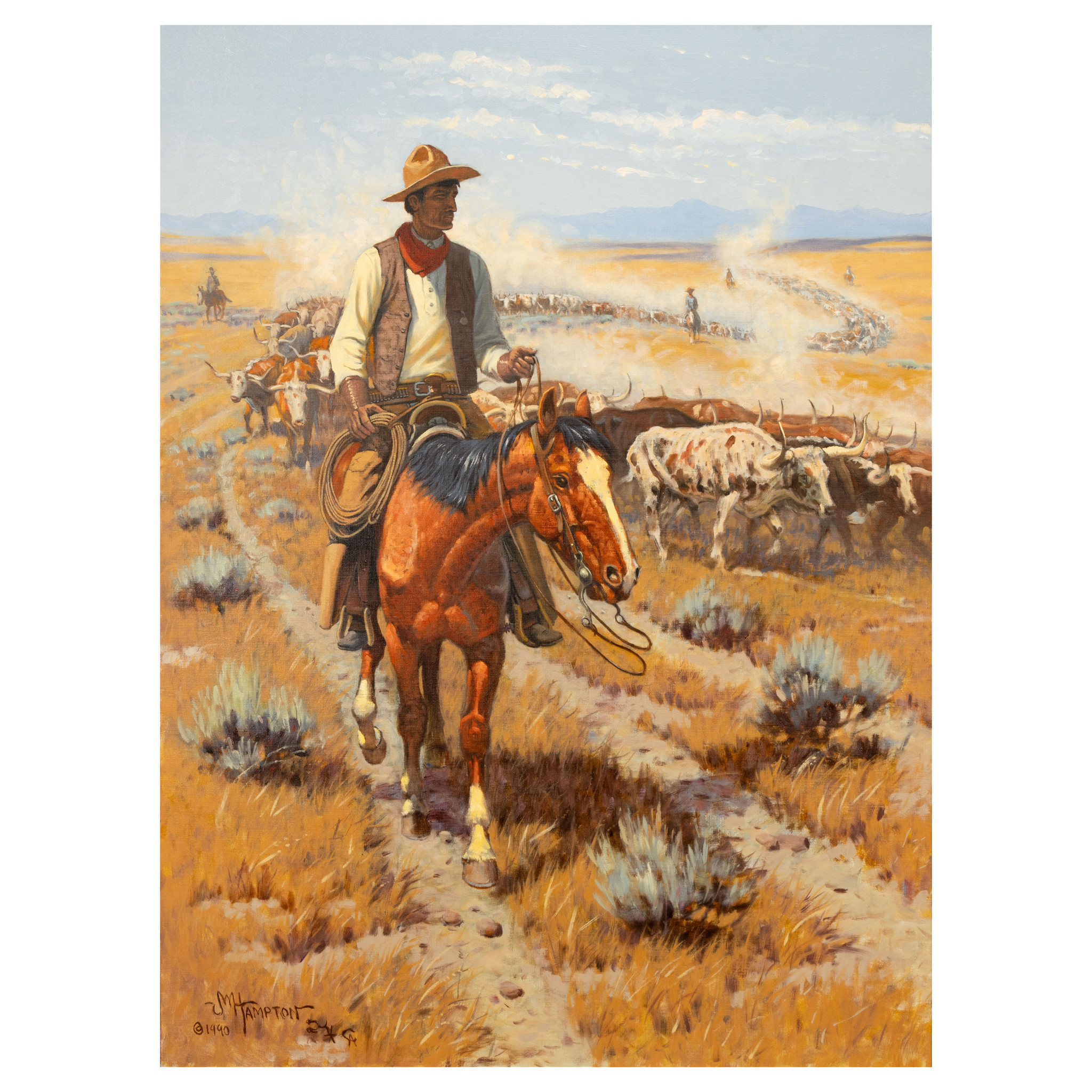 The Long Trail by John Wade Hampton - Image 1 of 4