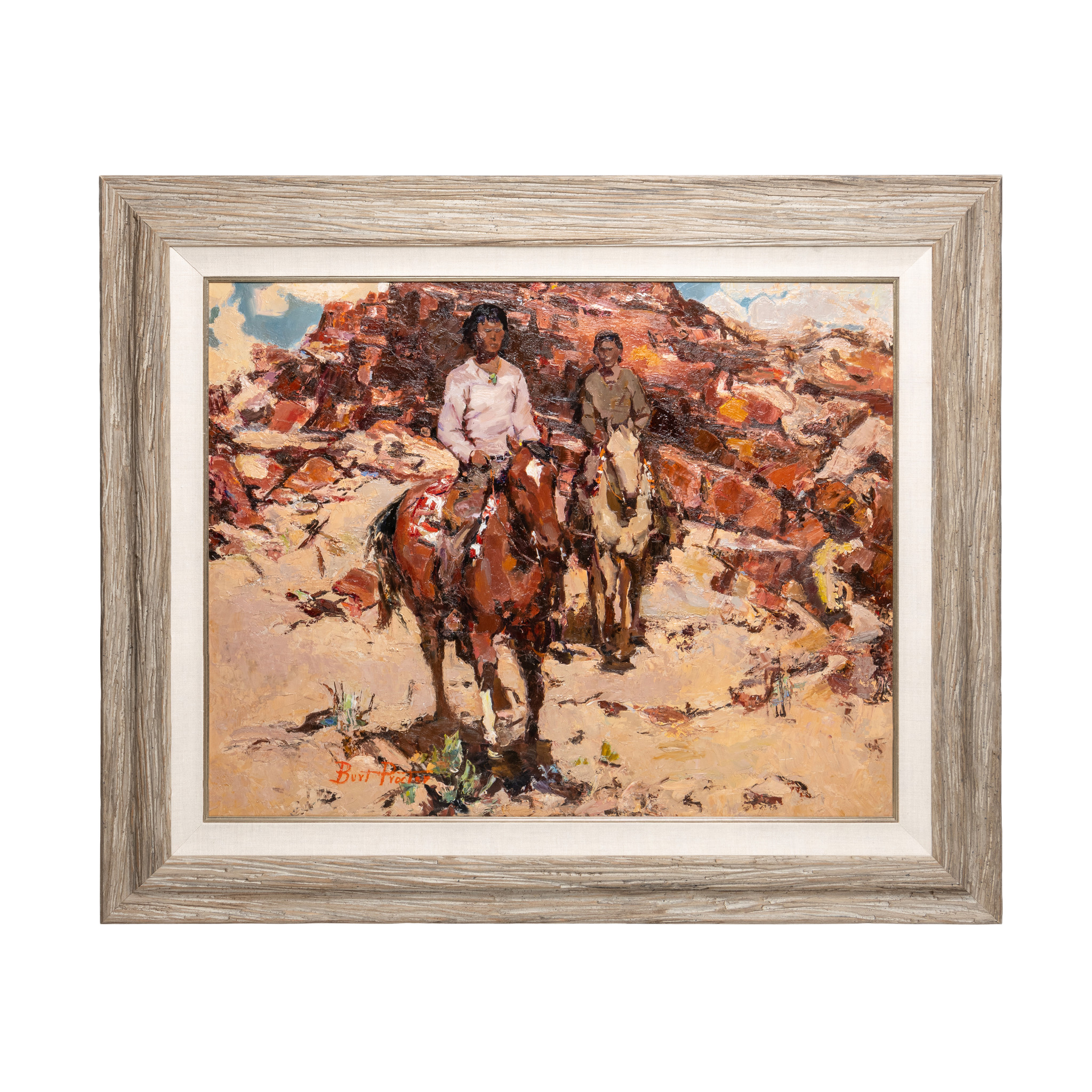 Horseriders in the Desert by Burt Proctor - Image 2 of 4