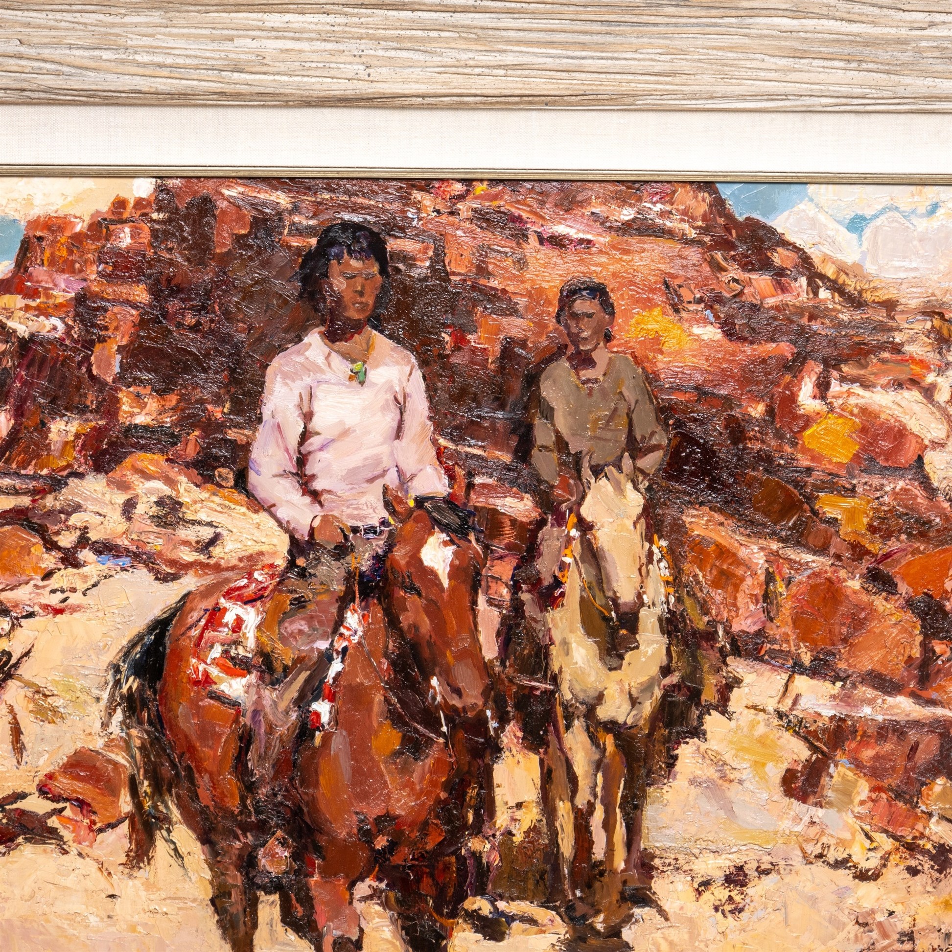 Horseriders in the Desert by Burt Proctor - Image 4 of 4