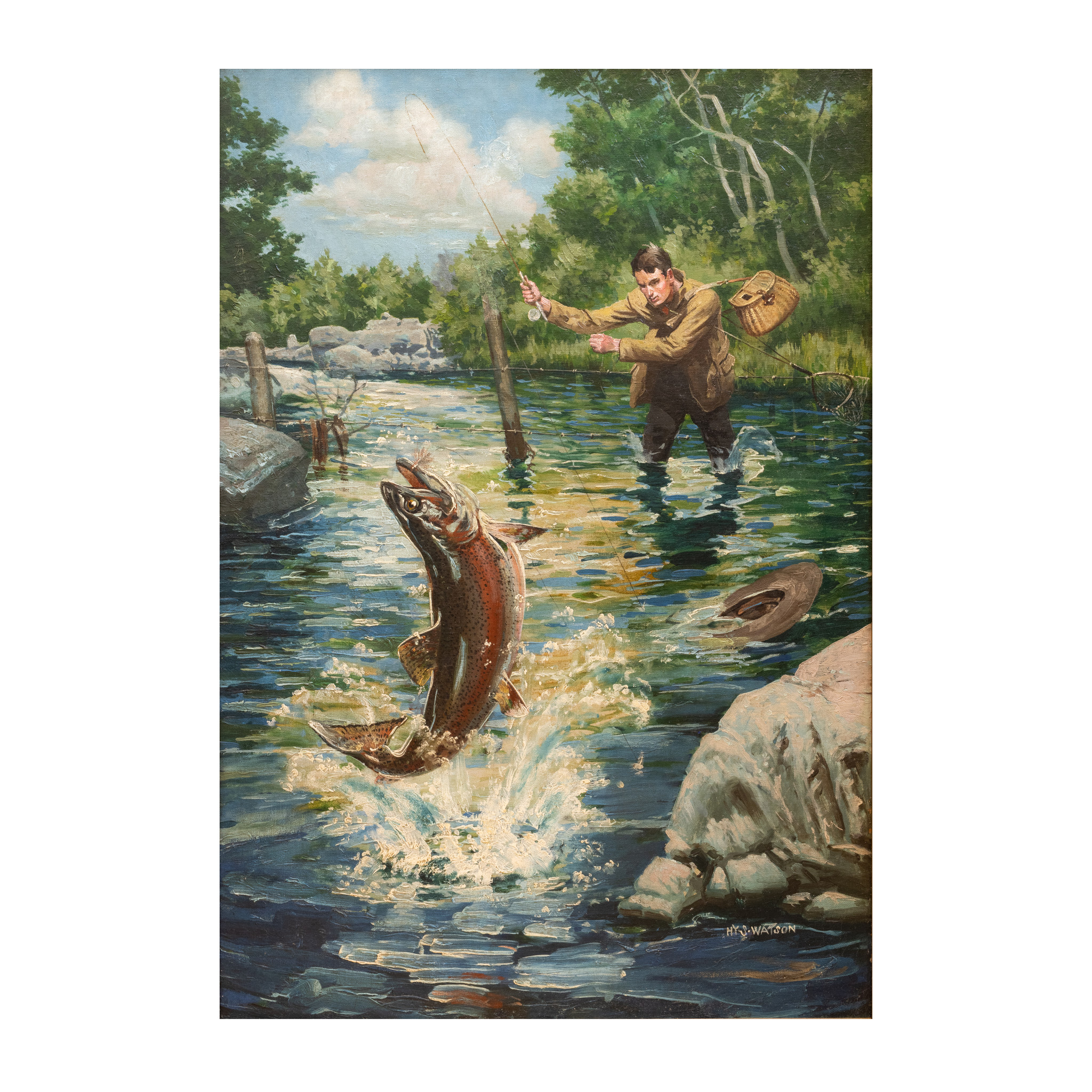 Fish On by Henry Sumner Watson - Image 1 of 4