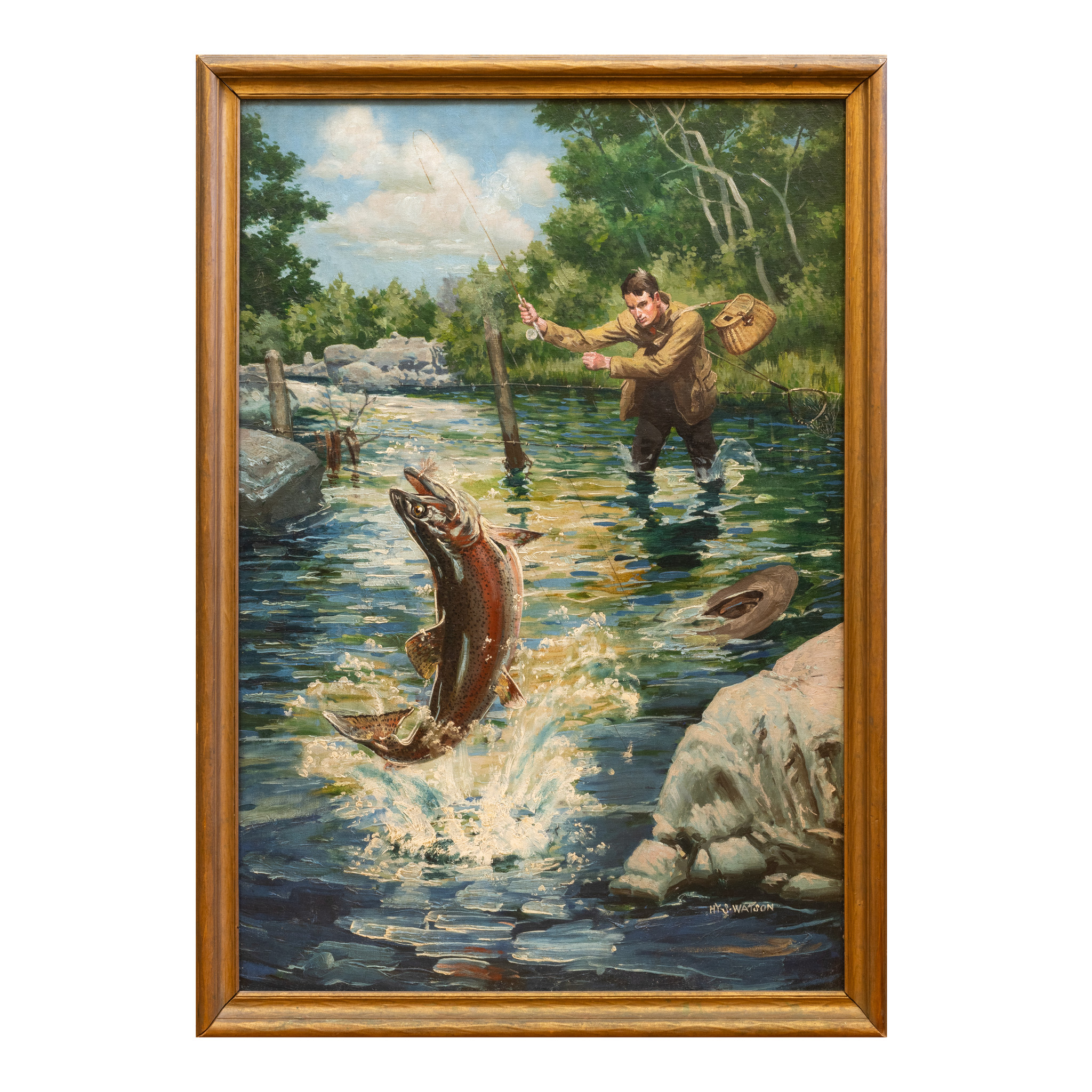 Fish On by Henry Sumner Watson - Image 2 of 4