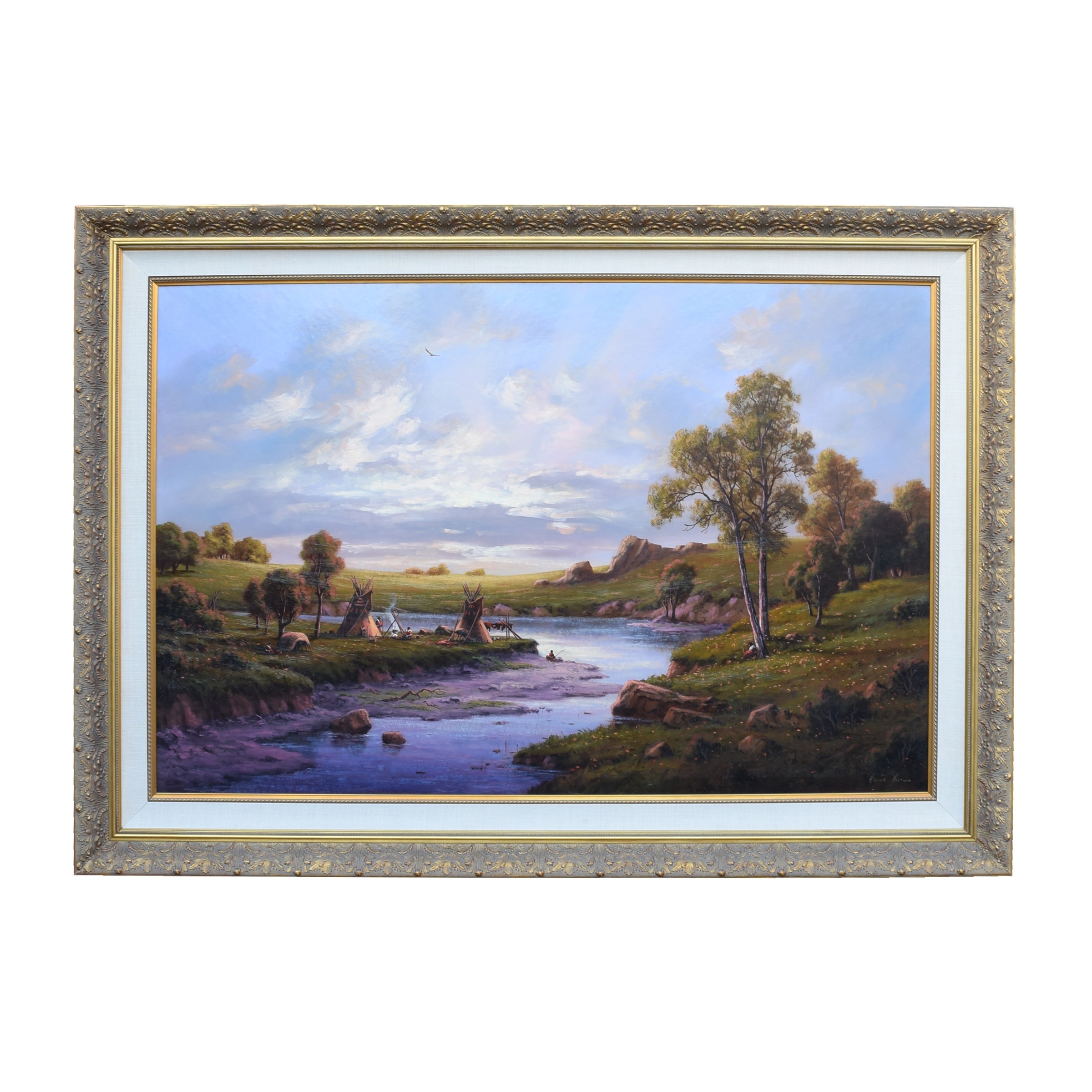 A Sunset at the River Camp by Heinie Hartwig - Image 2 of 4