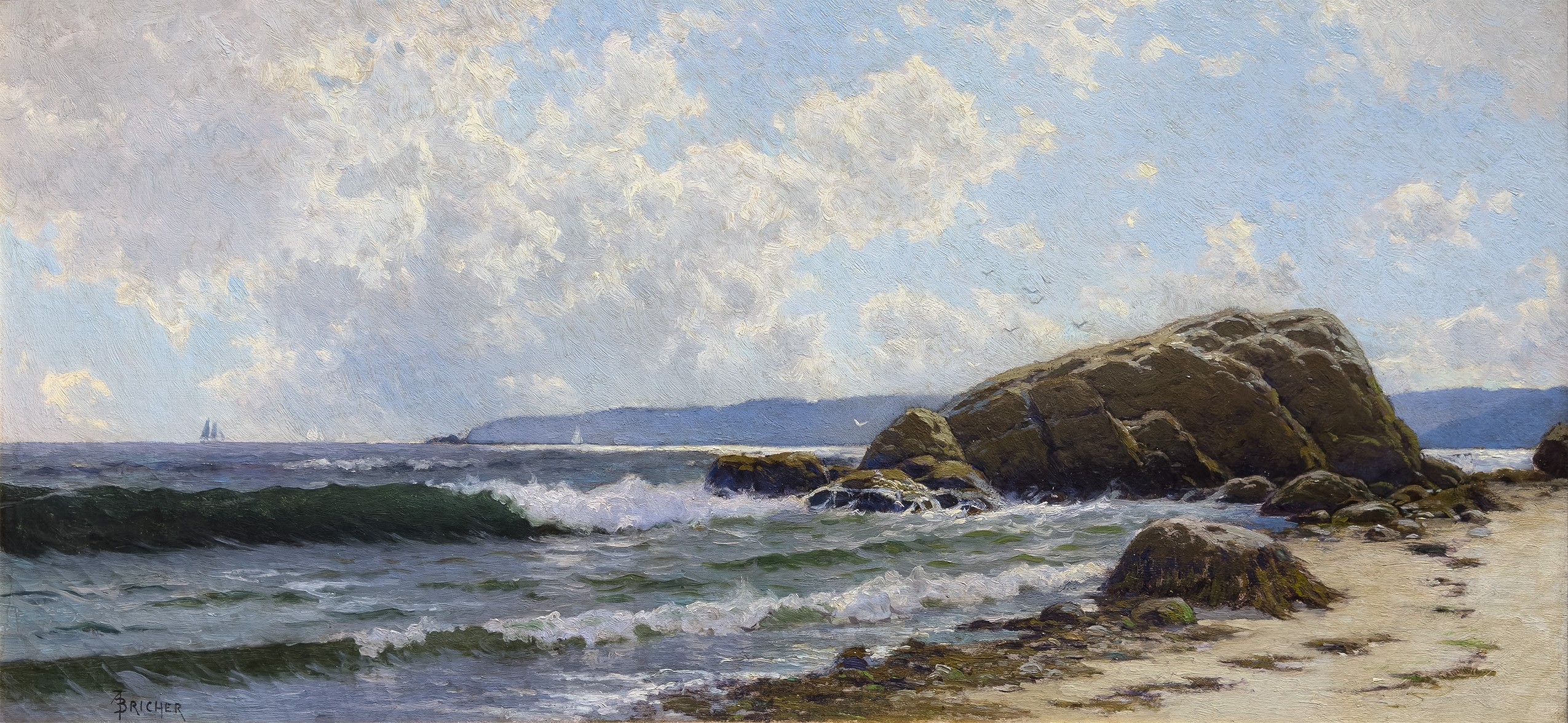 New England Coastal Scene - Image 1 of 2