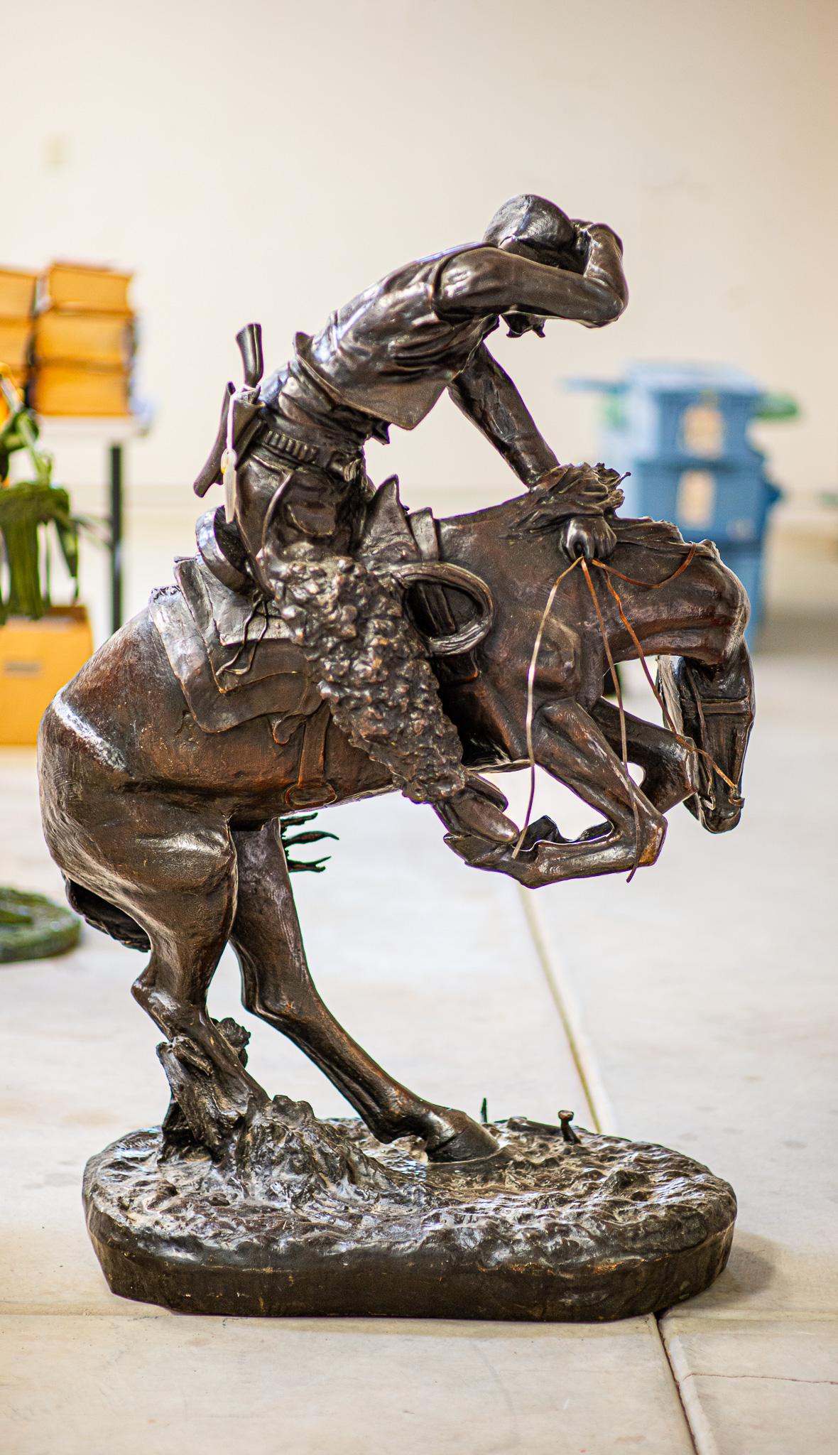 Frederic Remington Replica Bronze Statue Rattlesnake - Image 2 of 4