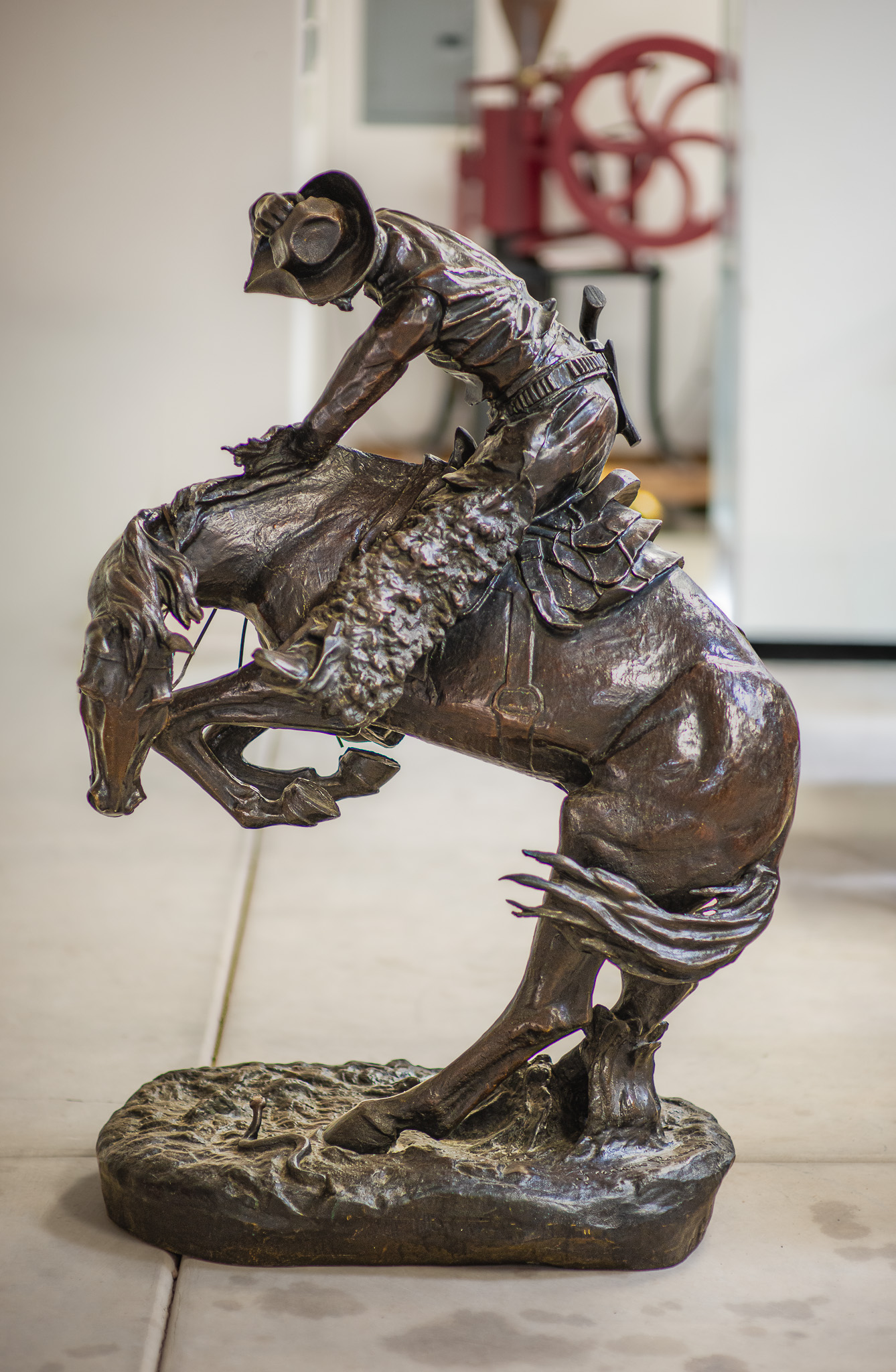 Frederic Remington Replica Bronze Statue Rattlesnake - Image 1 of 4