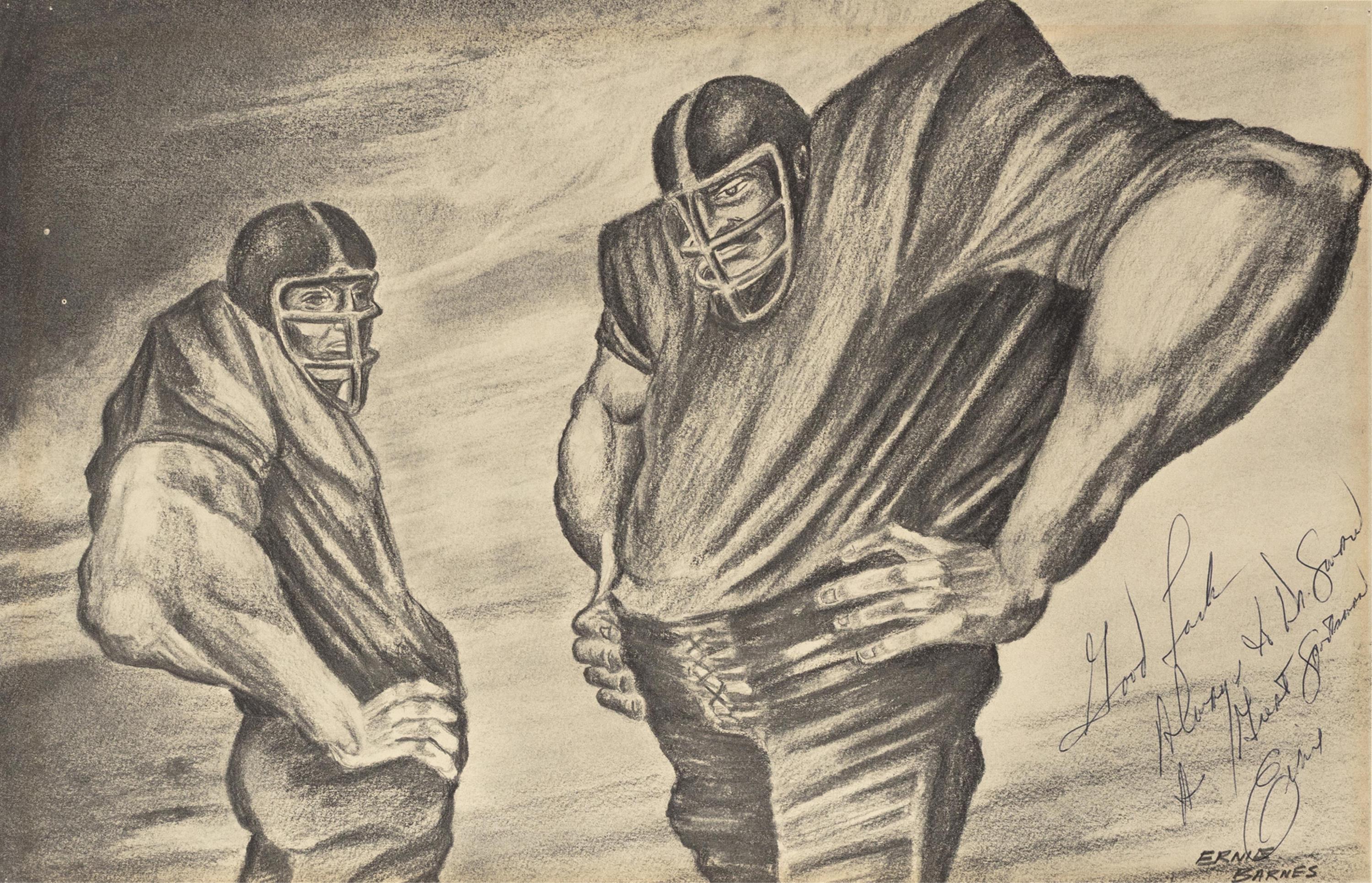 A Portfolio of Football Art by Ernie Barnes  - Image 3 of 4