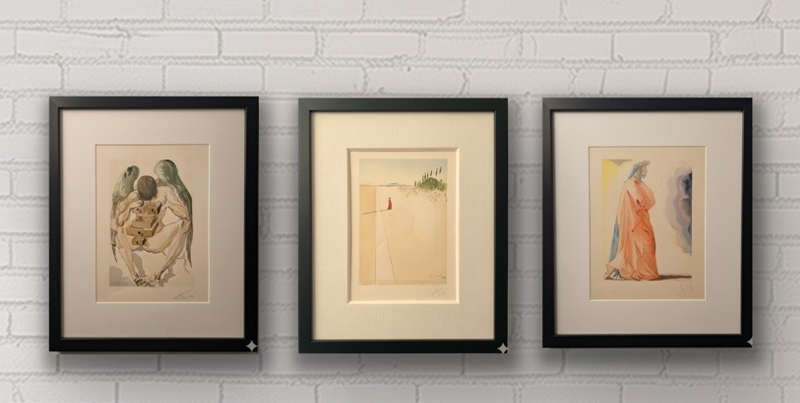 Set of Three Authentic Wood Engravings from "The Divine Comedy" - Image 1 of 4