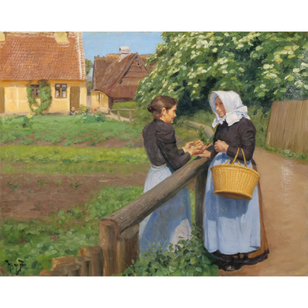 The Conversation (samtale ved et bondehus) - Image 1 of 4