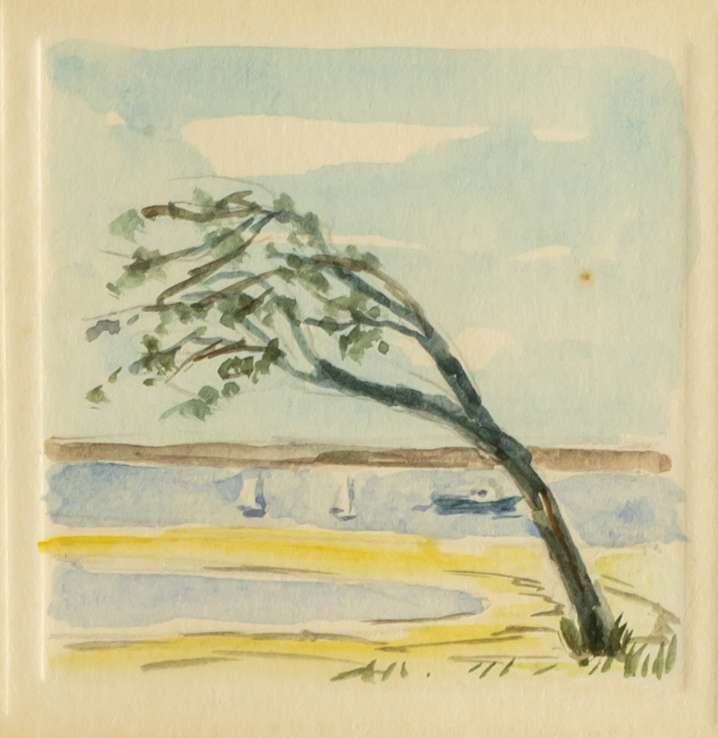 Shelter Island, NY, Six Miniature Watercolor Paintings - Image 2 of 4