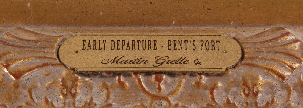 "Early Departure - Bent's Fort" Framed Painting - Image 3 of 4