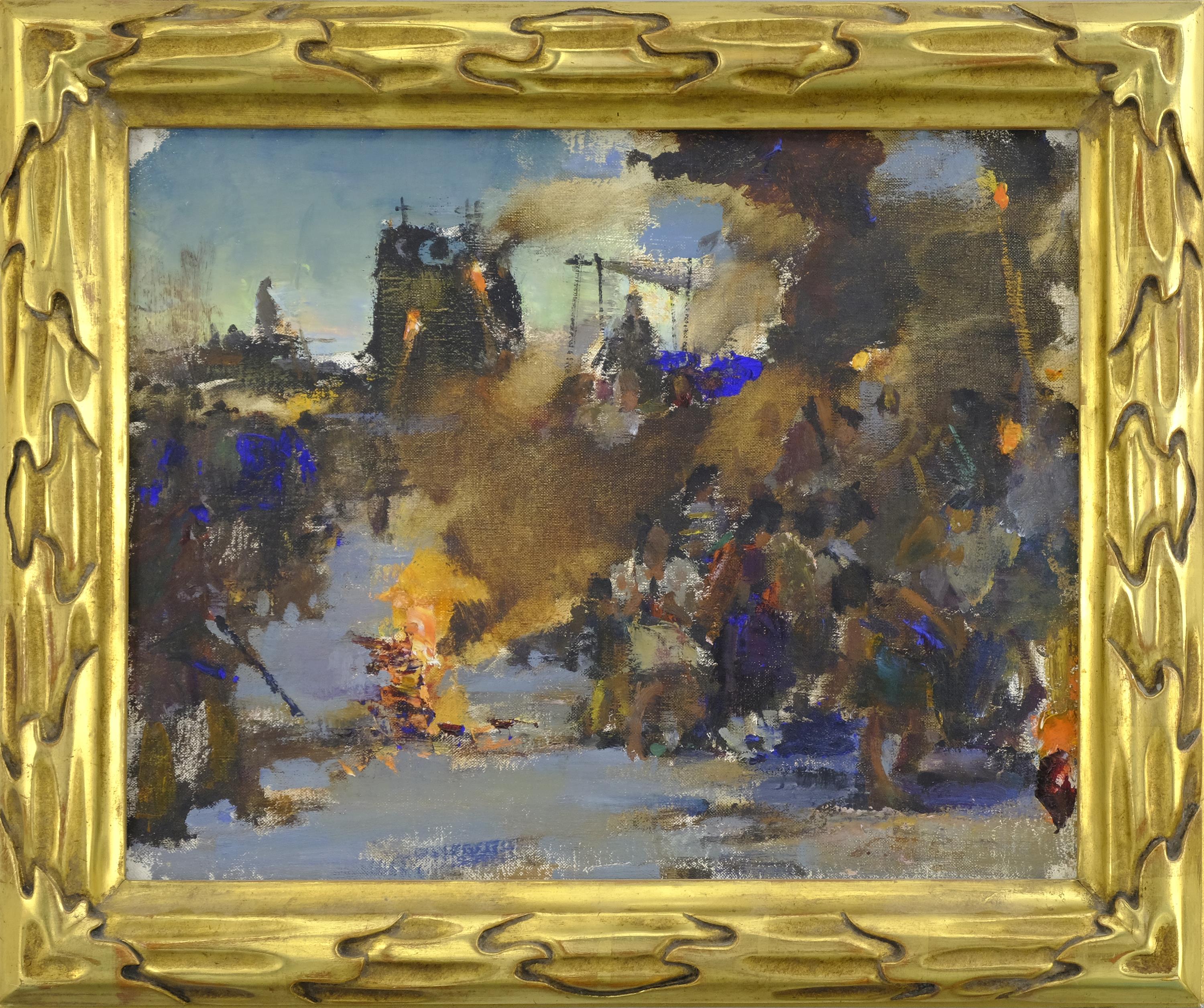 Christmas Eve, Taos Pueblo Sketch  - Image 2 of 2