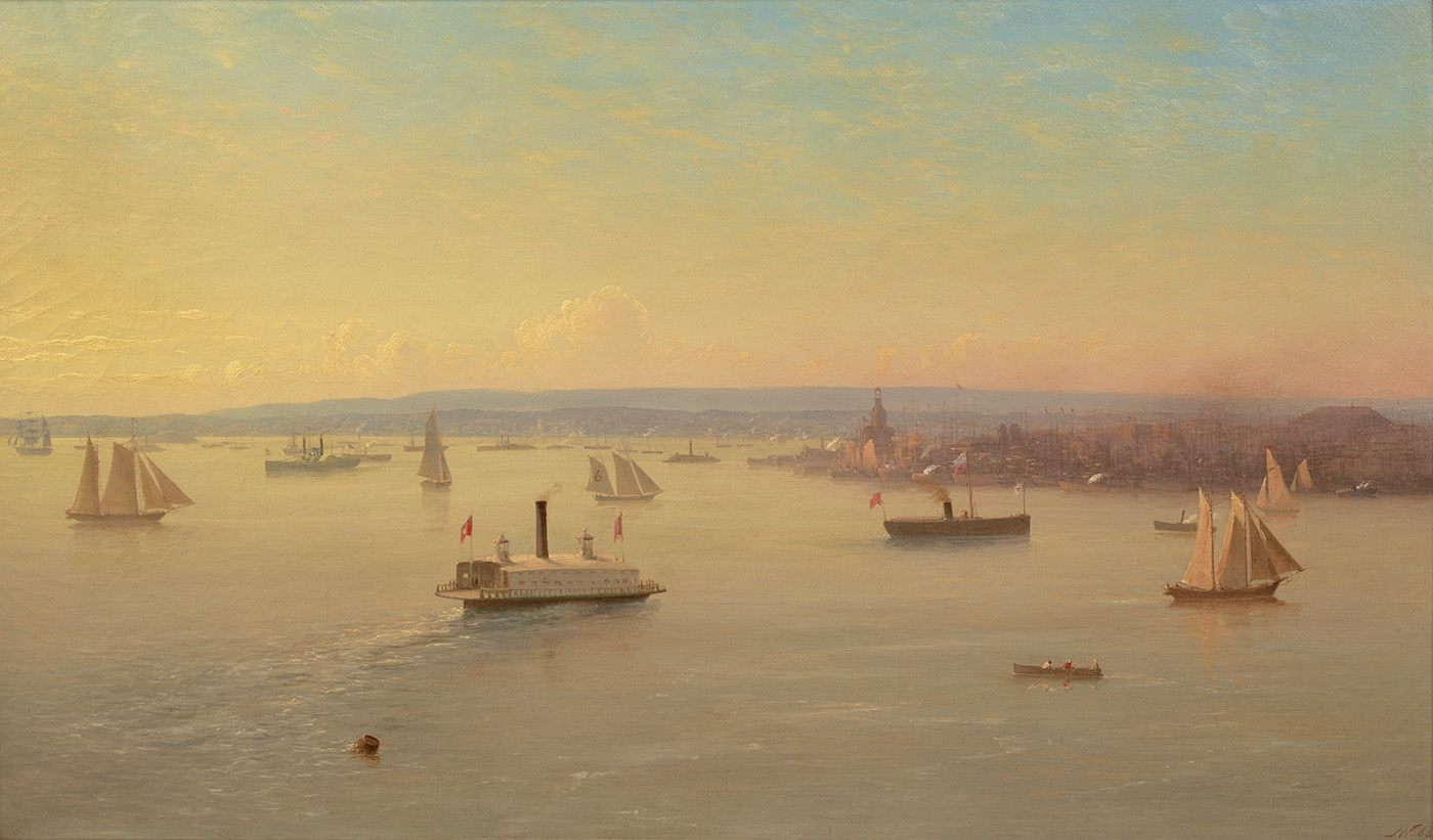 View of New York Harbor, 1866