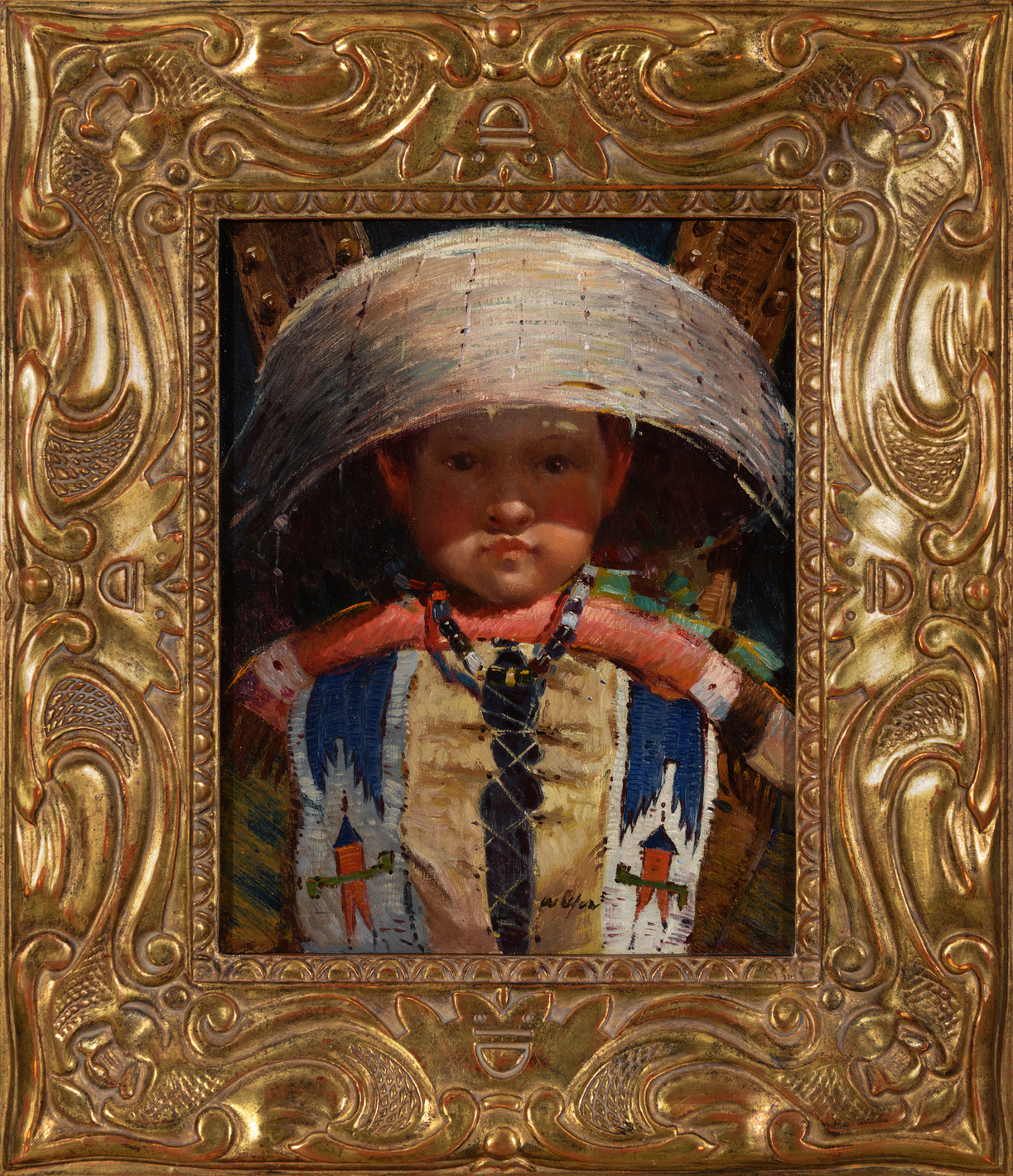 An Indian Boy in a Cradle - Image 2 of 2