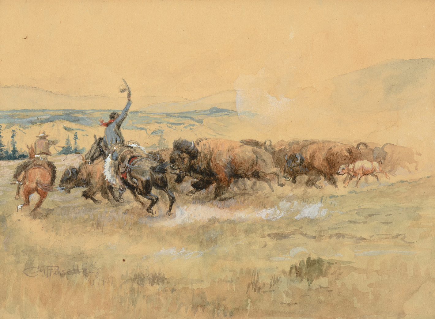 Pablo-Allard Buffalo Drive (1909) - Image 1 of 3