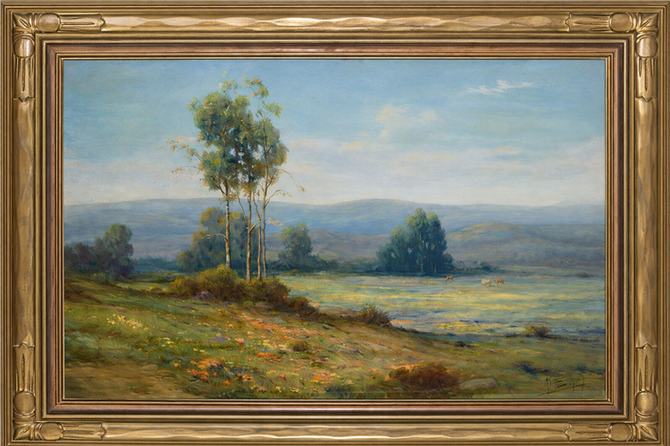 Cows Grazing in a Wildflower Landscape - Image 2 of 2