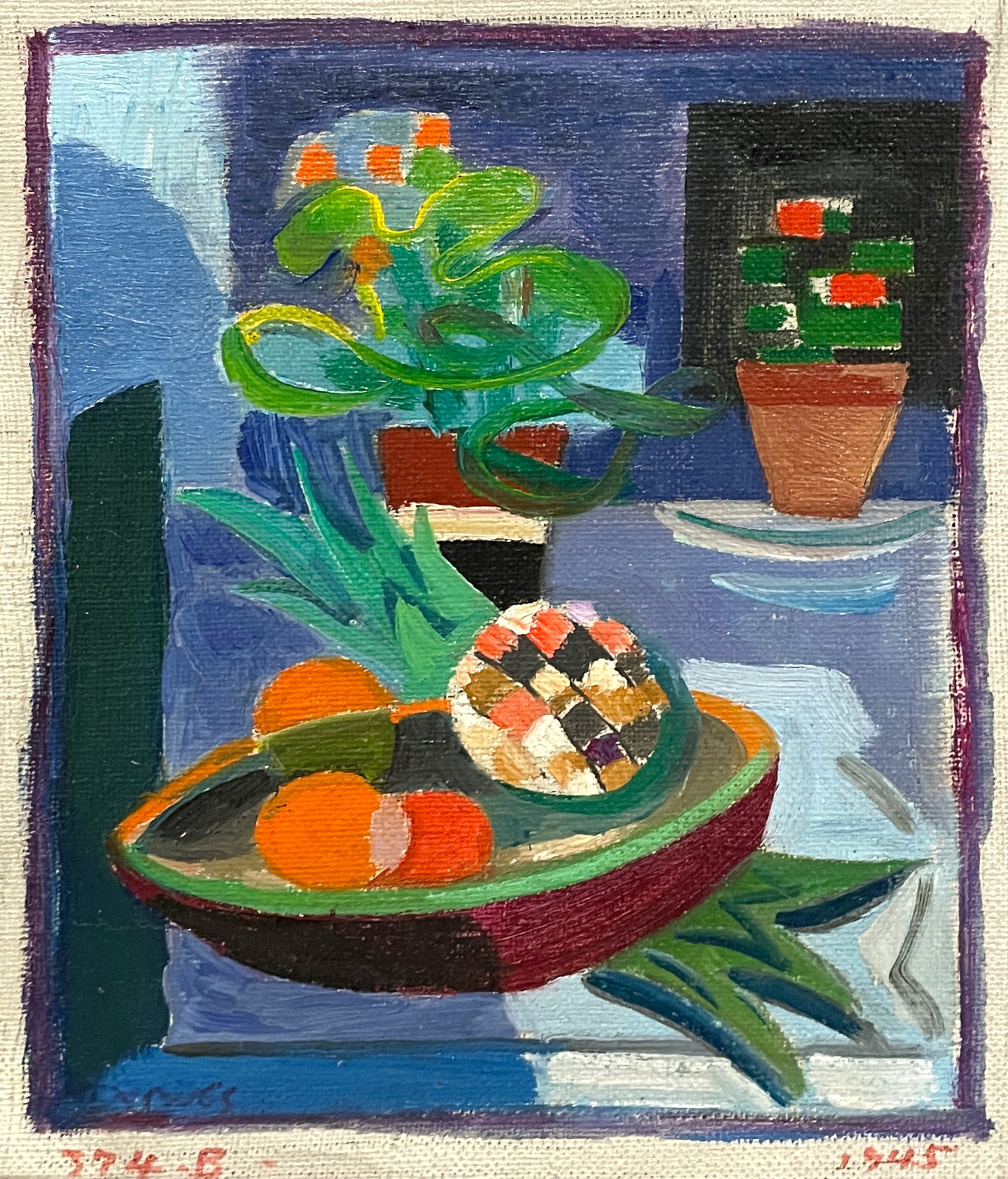 Flower Pots and Pineapple - Image 1 of 2