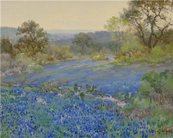 Twilight in the Hills, Blue-Bonnets - Image 1 of 4
