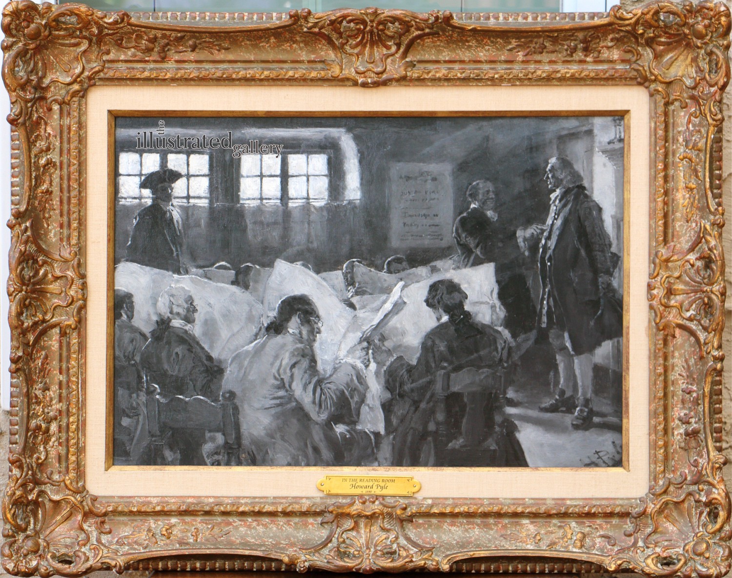 "In the Reading Room," Illustration for the article "Old New York Taverns" - Image 2 of 2