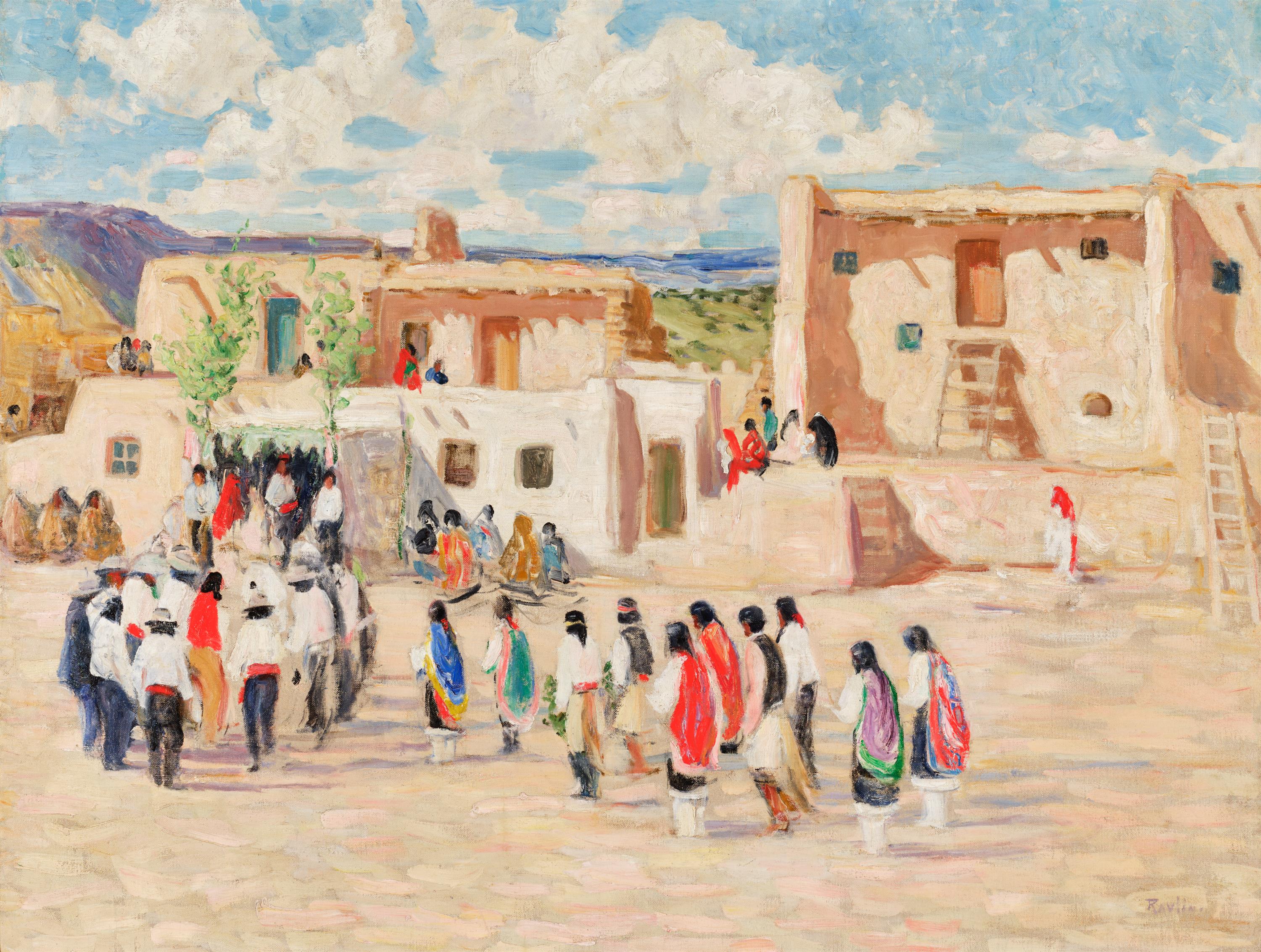 Corn Dance Beginning, Santa Ana Pueblo