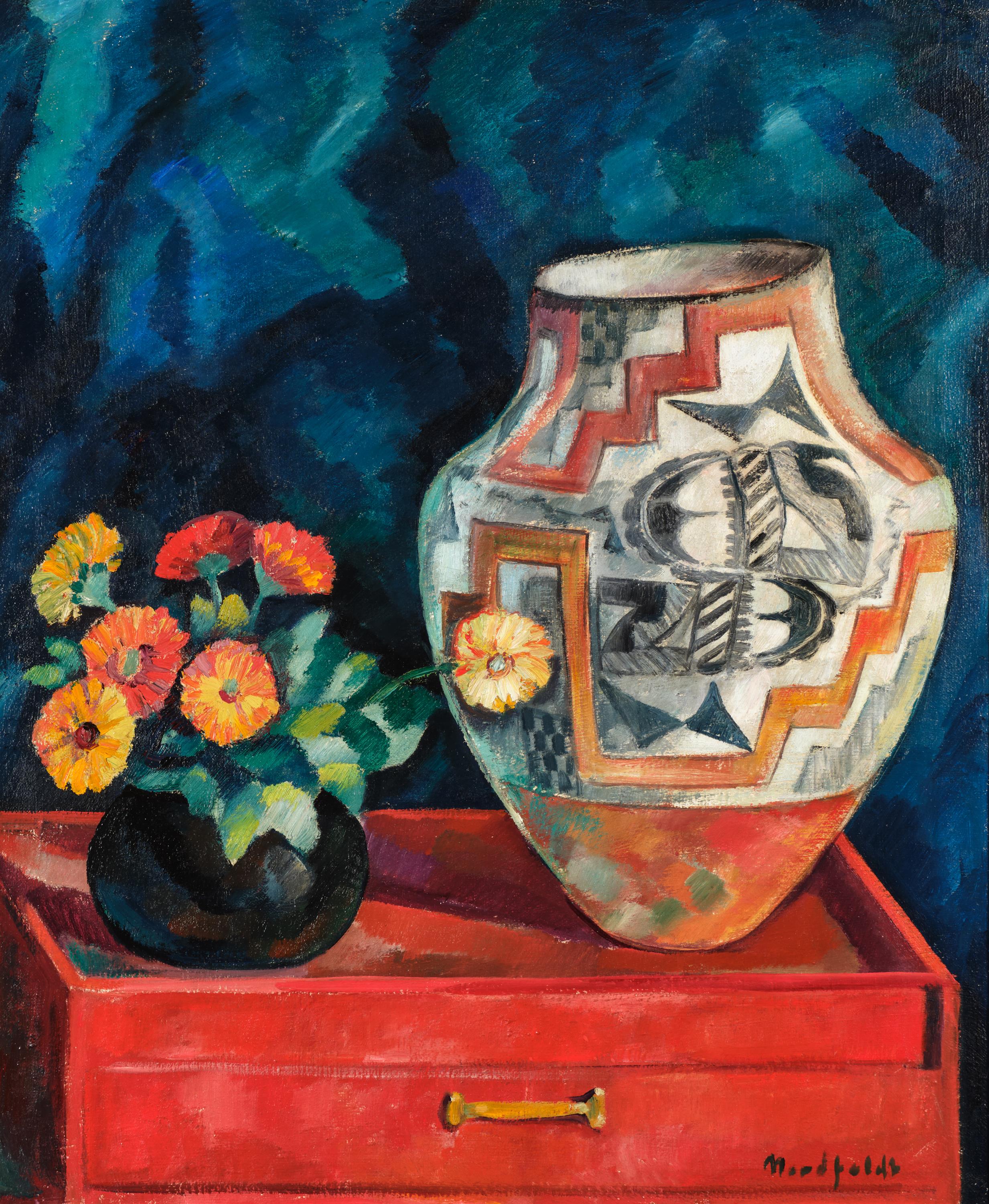 Santa Fe Bouquet with Zia Jar