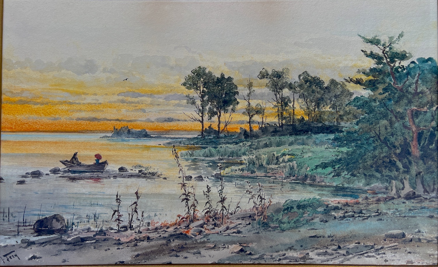 Boating at Sunset - Image 1 of 3