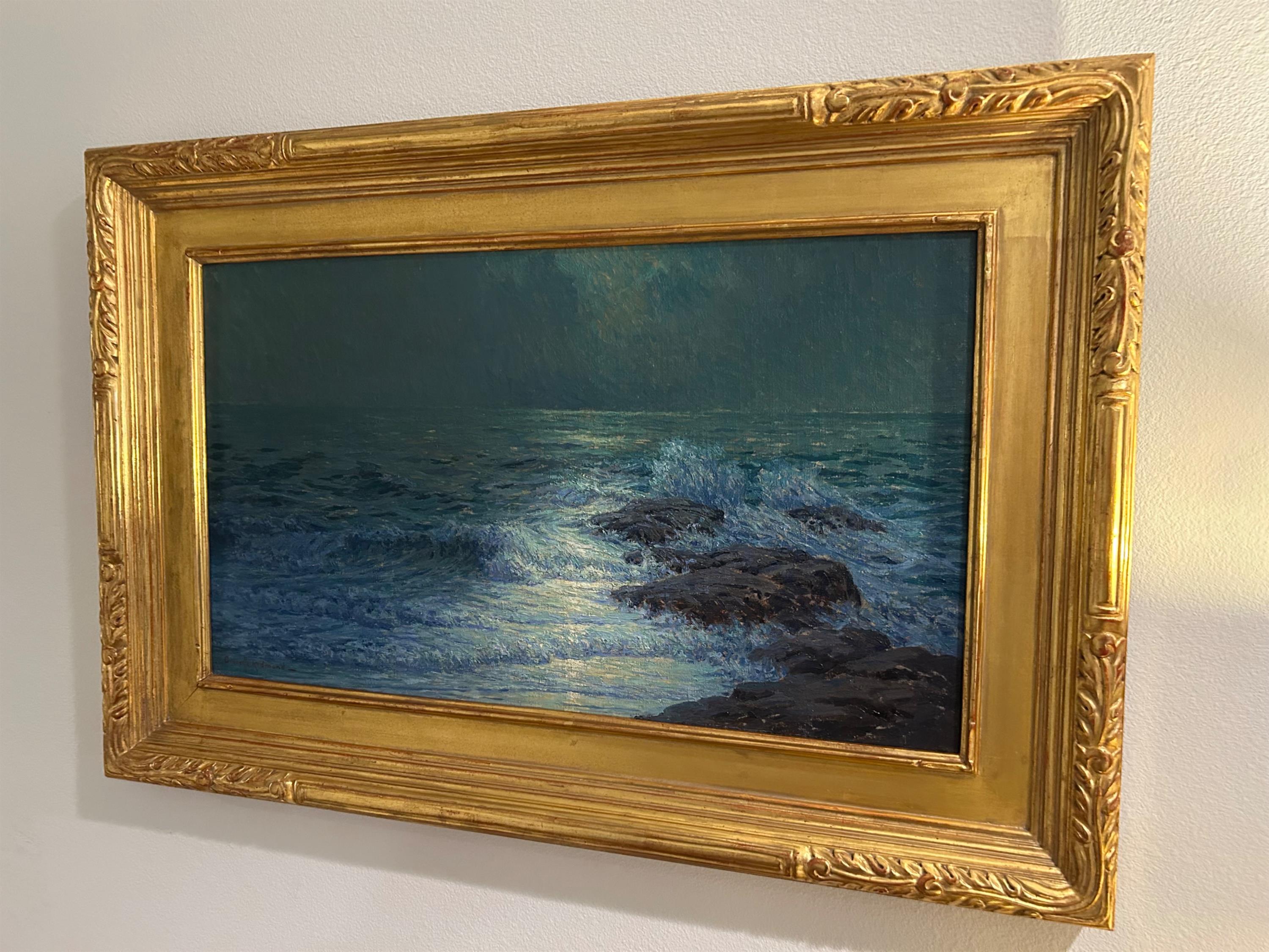 "Moonlit Seascape, Catalina Island" Isthmus Cove - Image 3 of 3