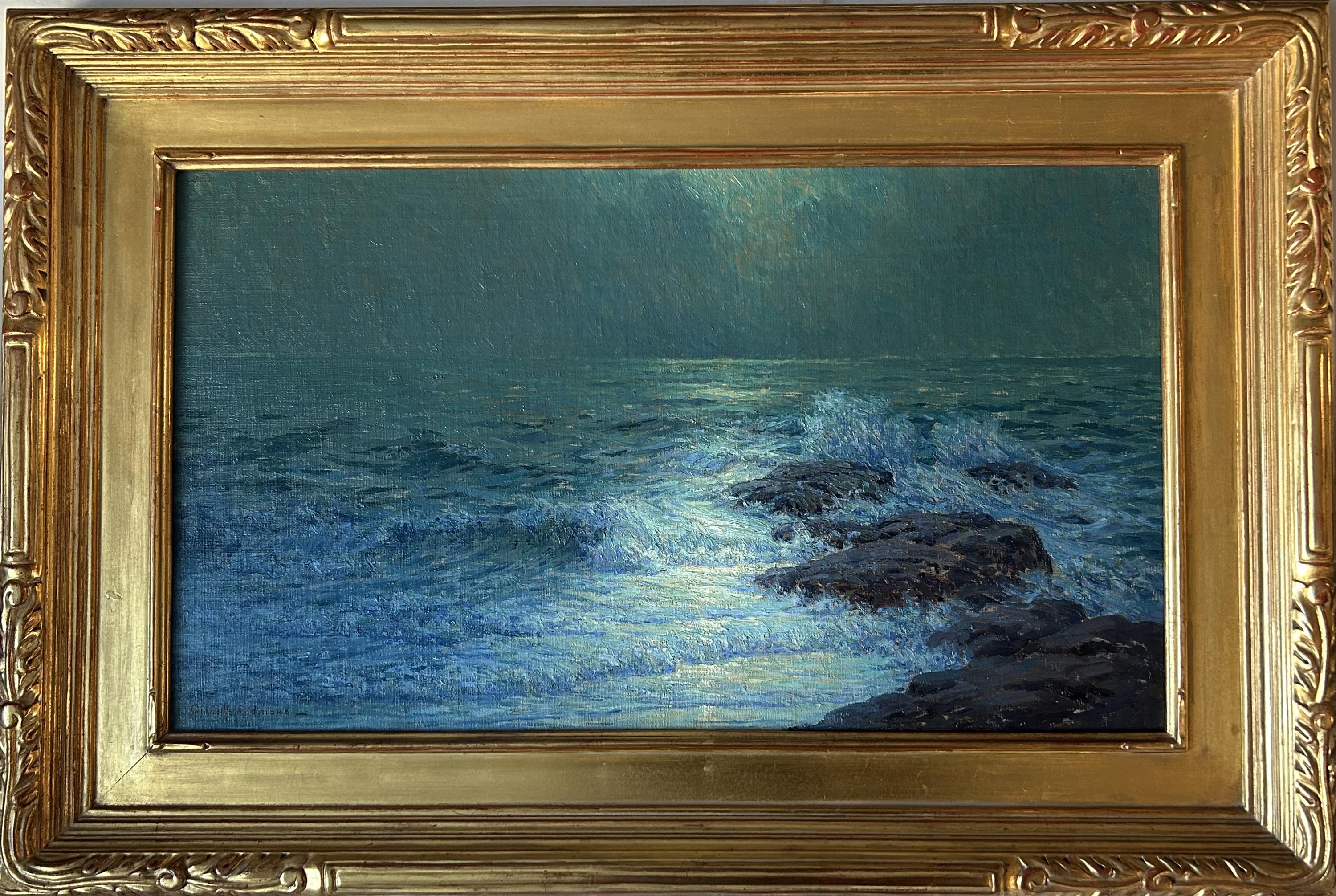 "Moonlit Seascape, Catalina Island" Isthmus Cove - Image 2 of 3