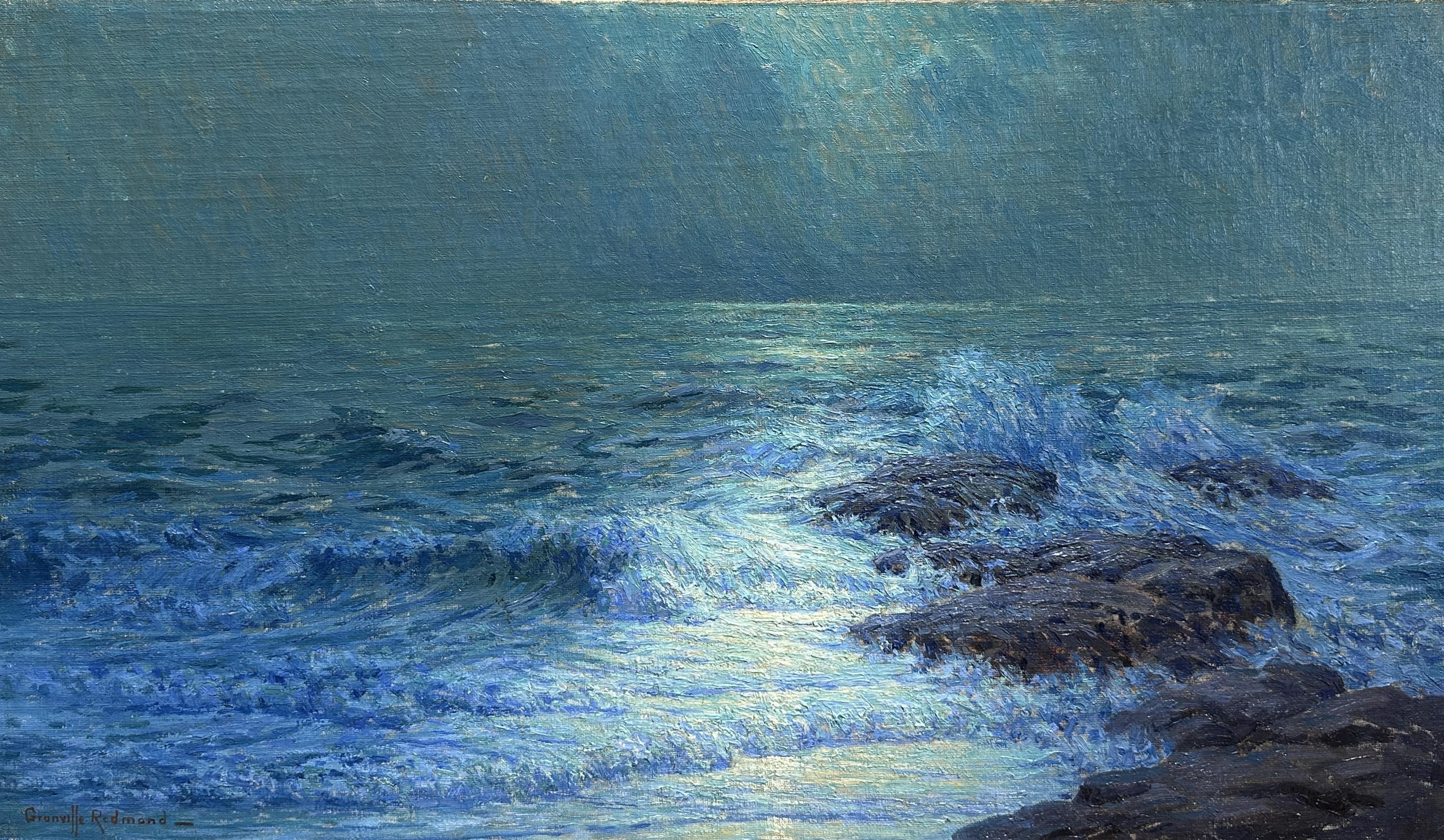 "Moonlit Seascape, Catalina Island" Isthmus Cove - Image 1 of 3