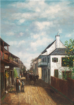 In St. George Street, St. Augustine, Florida